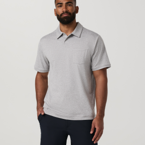 Short Sleeve Ponto Performance Polo | Light Heather Grey