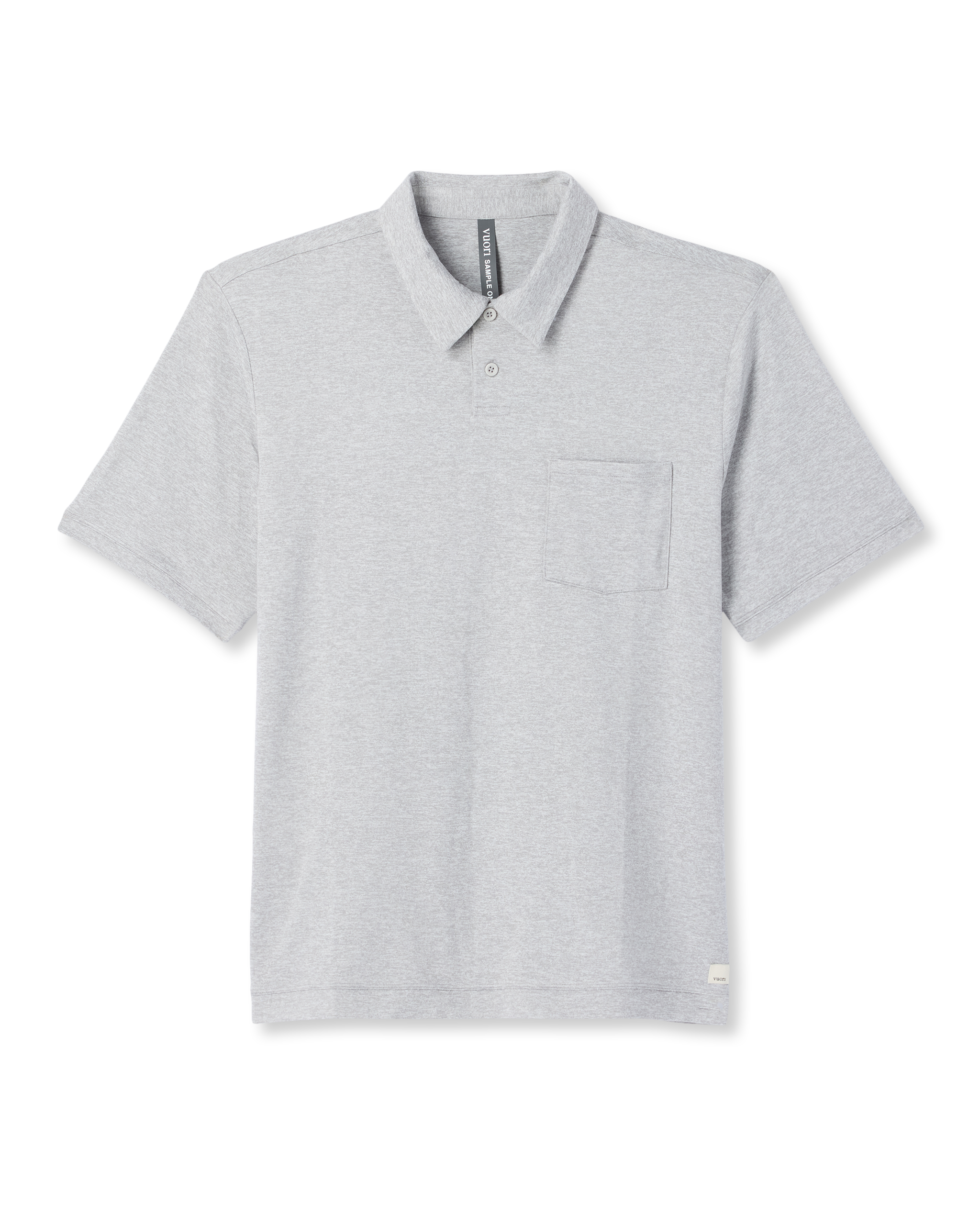 Short Sleeve Ponto Performance Polo | Light Heather Grey - Image 6