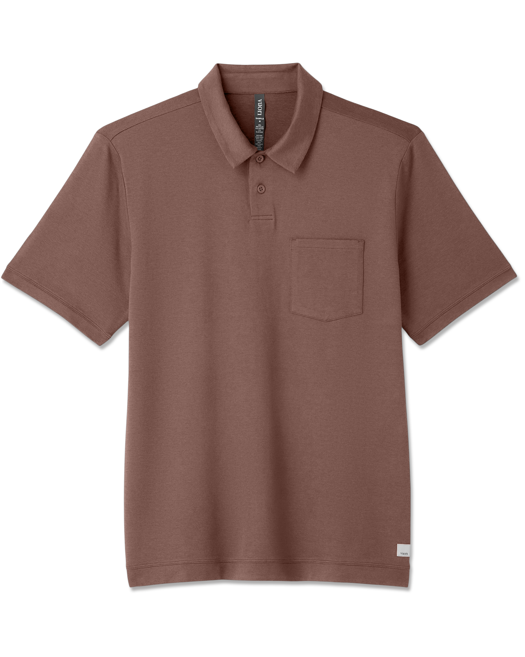 Short Sleeve Ponto Performance Polo | Sable Heather - Image 6