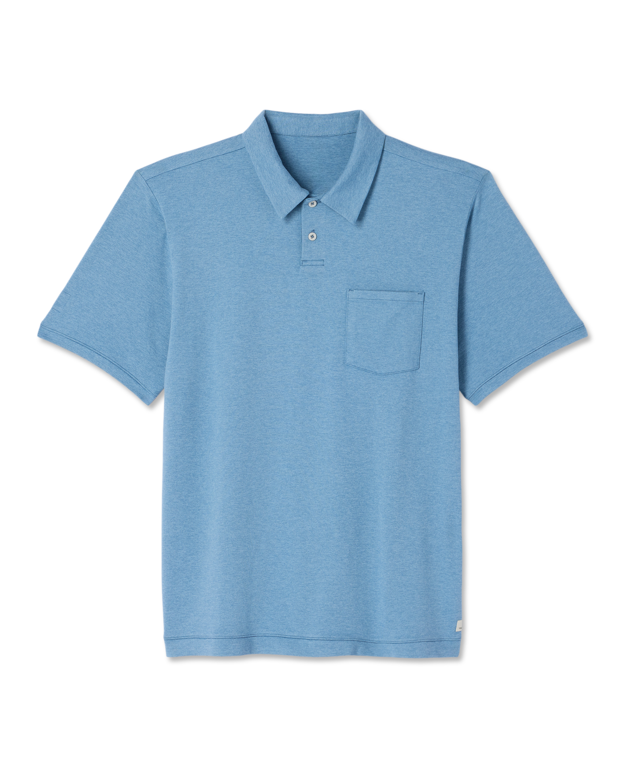 Short Sleeve Ponto Performance Polo | Salty Air Heather - Image 6