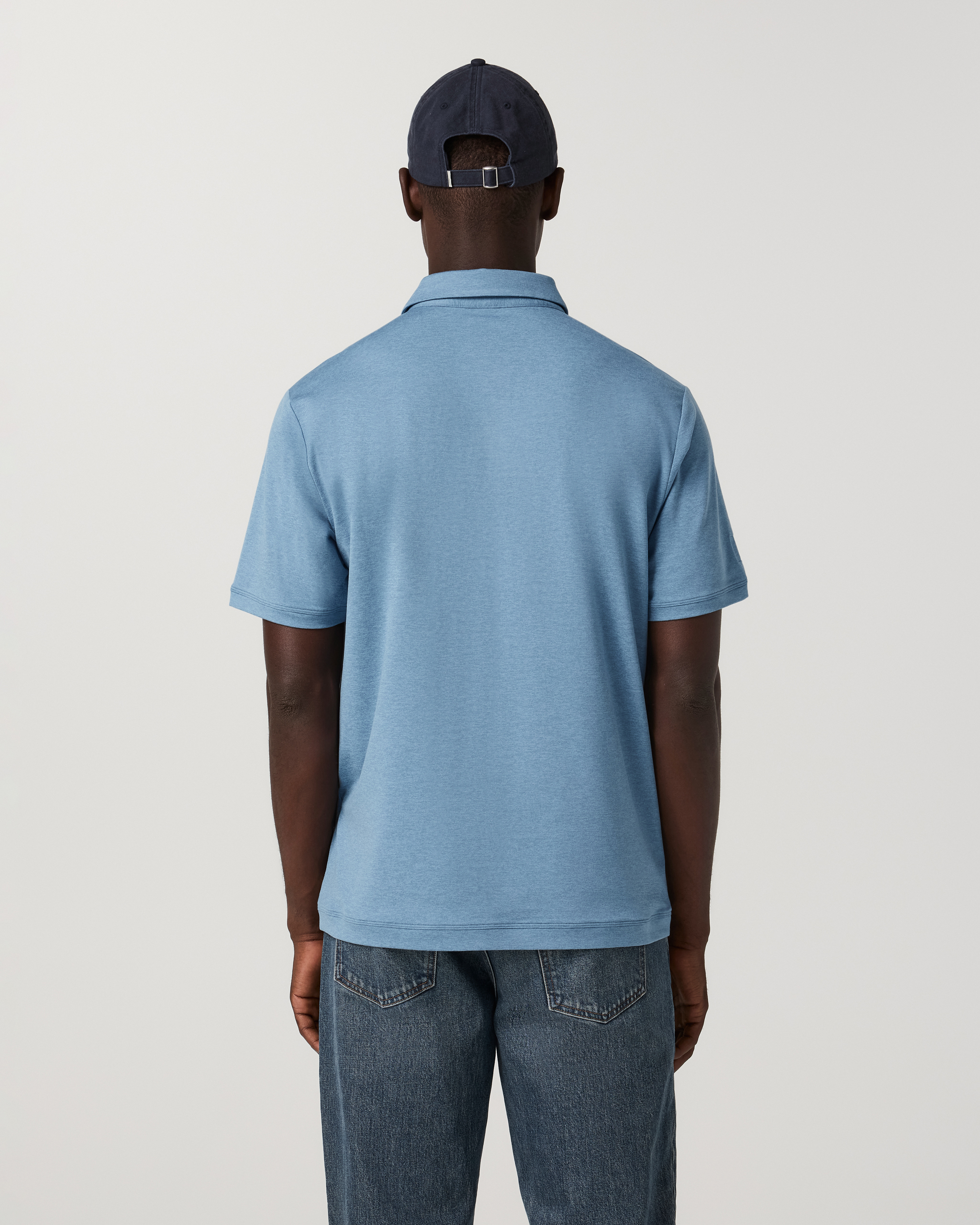 Short Sleeve Ponto Performance Polo | Salty Air Heather - Image 4