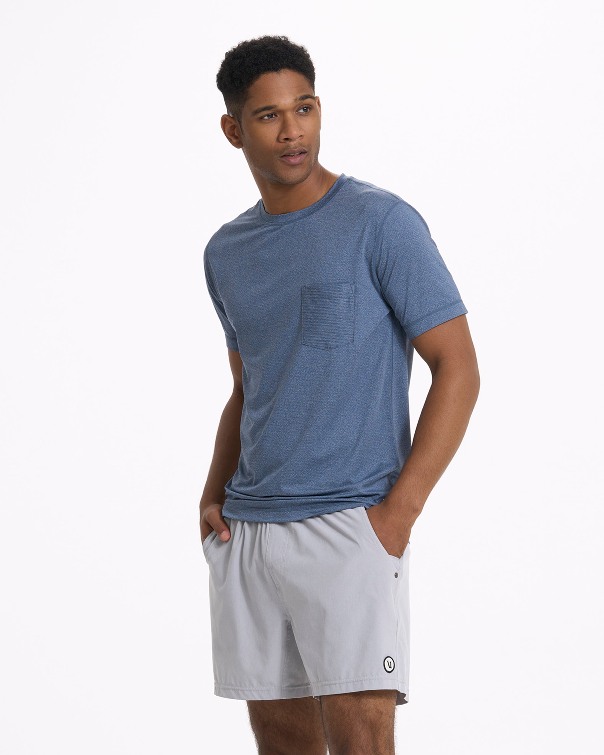 Tradewind Performance Tee | Coastal Heather - Image 2