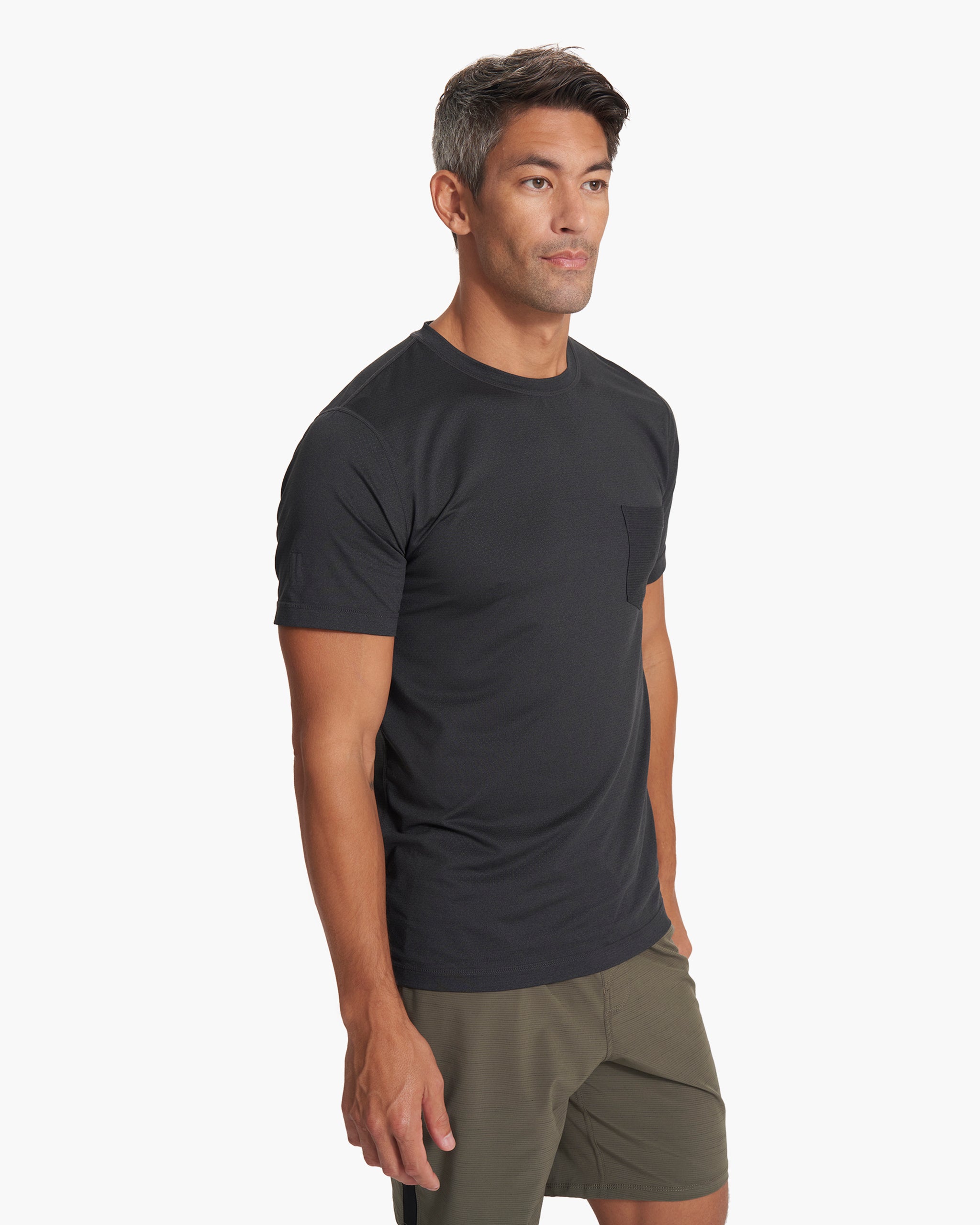 Tradewind Performance Tee | Black Heather - Image 2