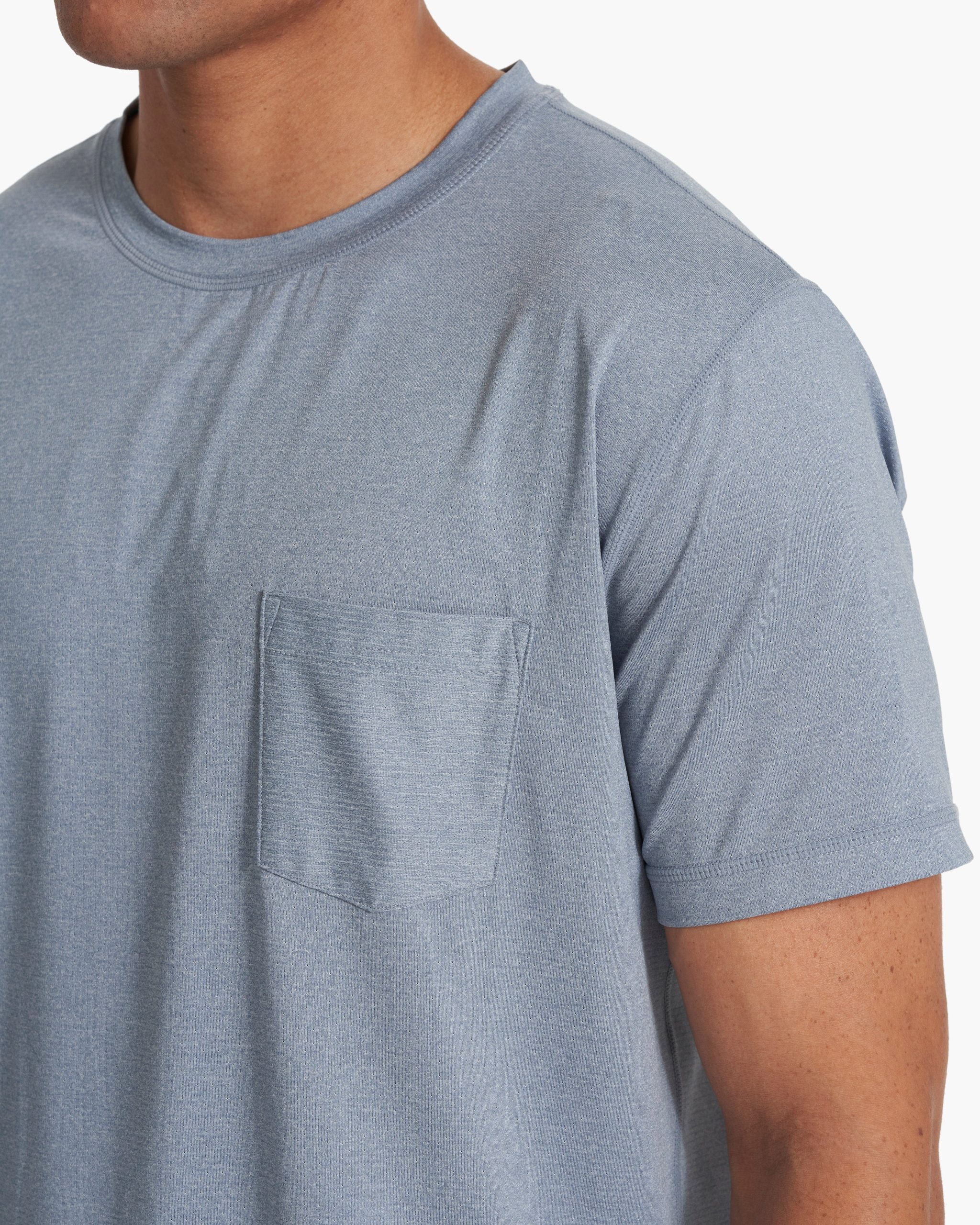 Tradewind Performance Tee | Cloud Heather - Image 2