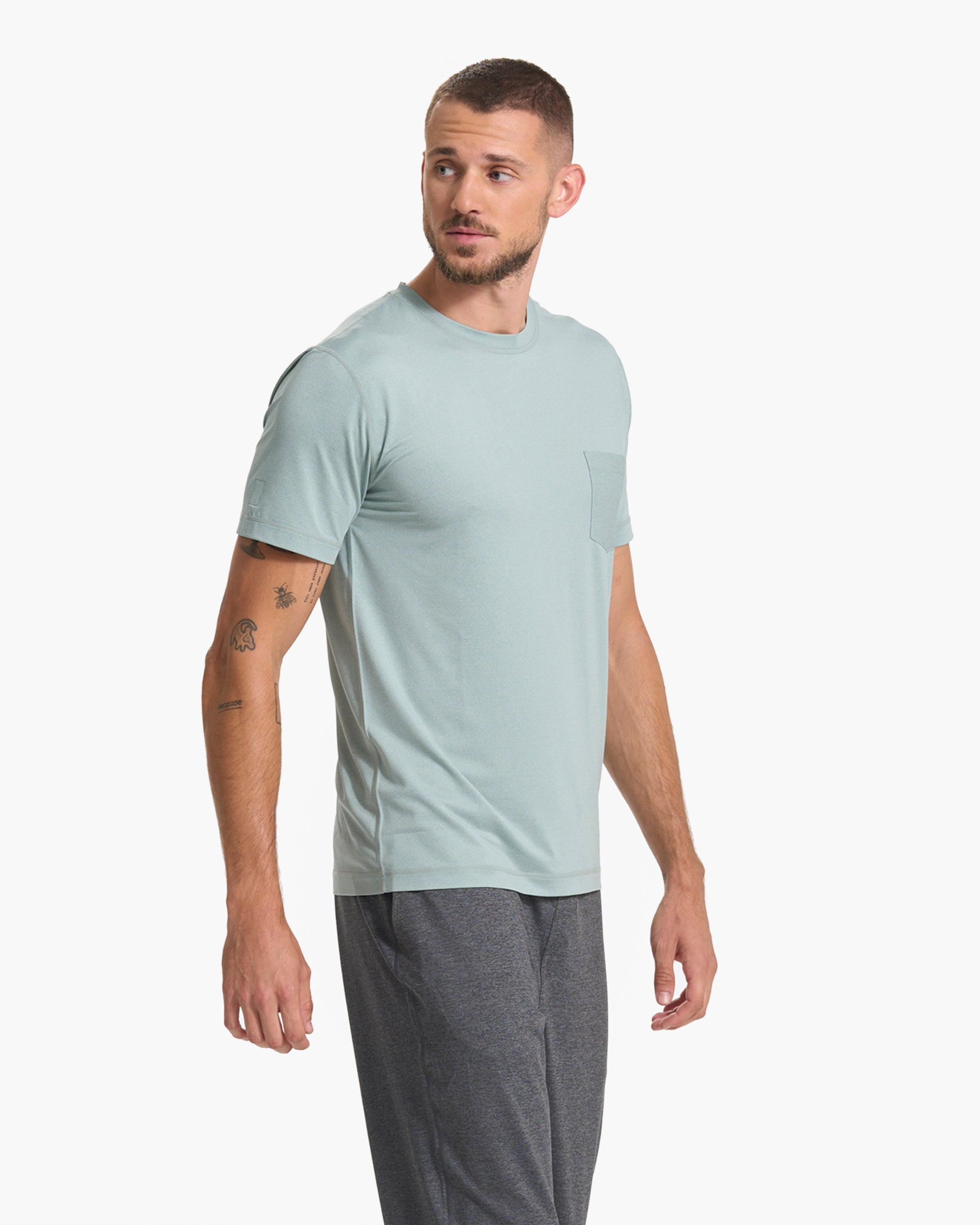 Tradewind Performance Tee | Neptune Heather - Image 3