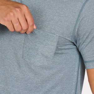 Tradewind Performance Tee | Steel Blue Heather