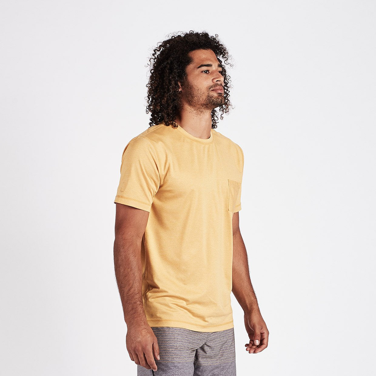 Tradewind Performance Tee | Saffron Heather - Image 4