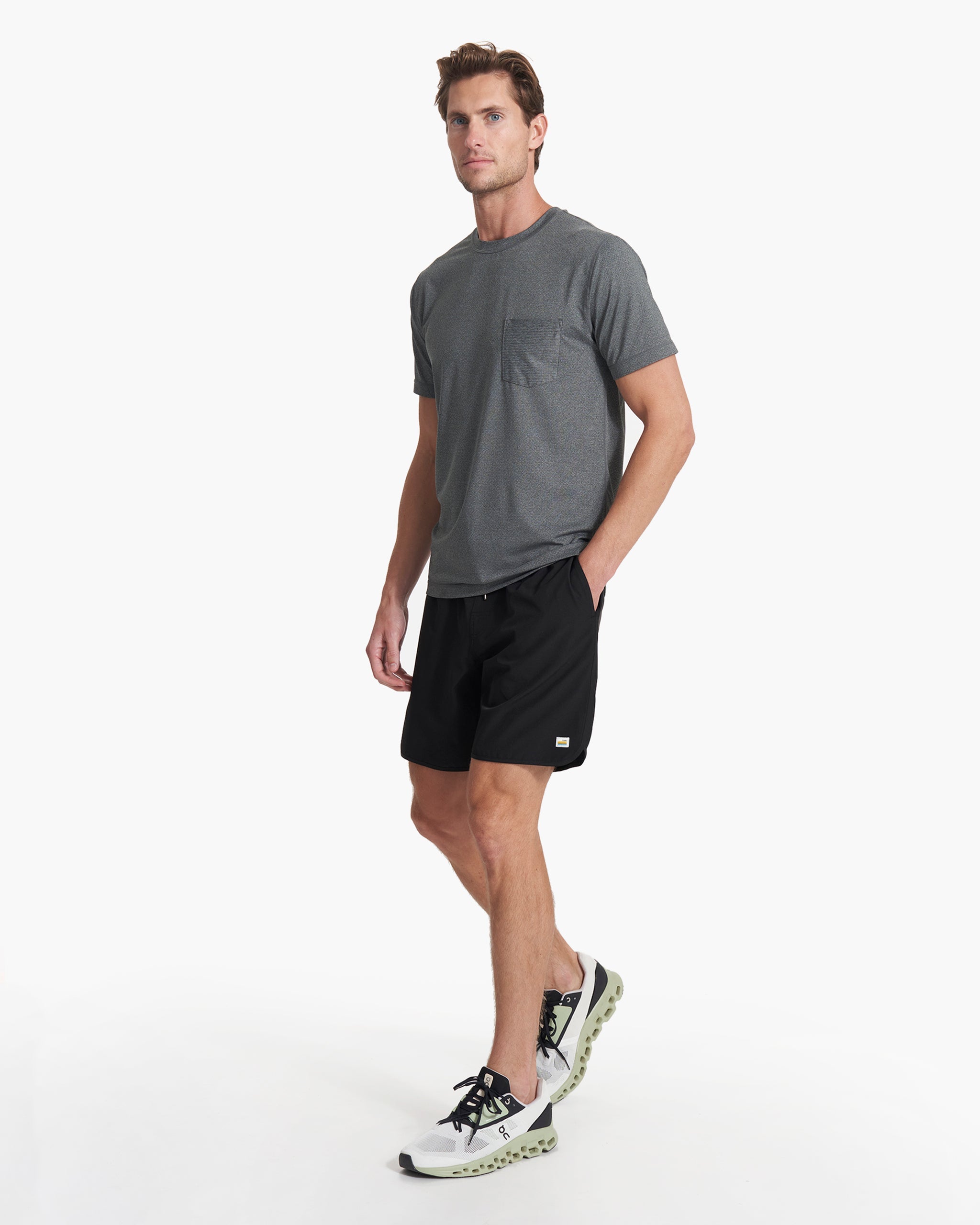 Tradewind Performance Tee | Heather Grey - Image 4