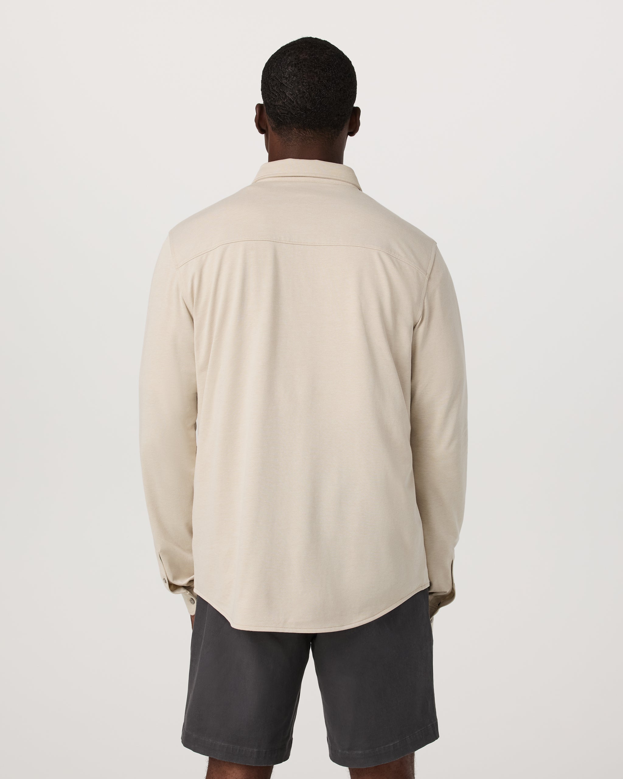 Long Sleeve Knit Oxford Button Down - Classic Fit | Trench - Image 4