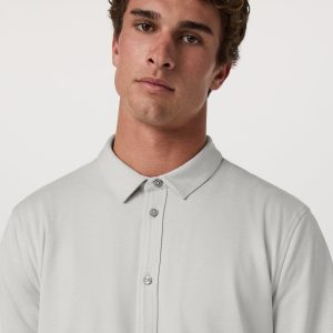 Long Sleeve Ponto Button Down Shirt | Salt Heather
