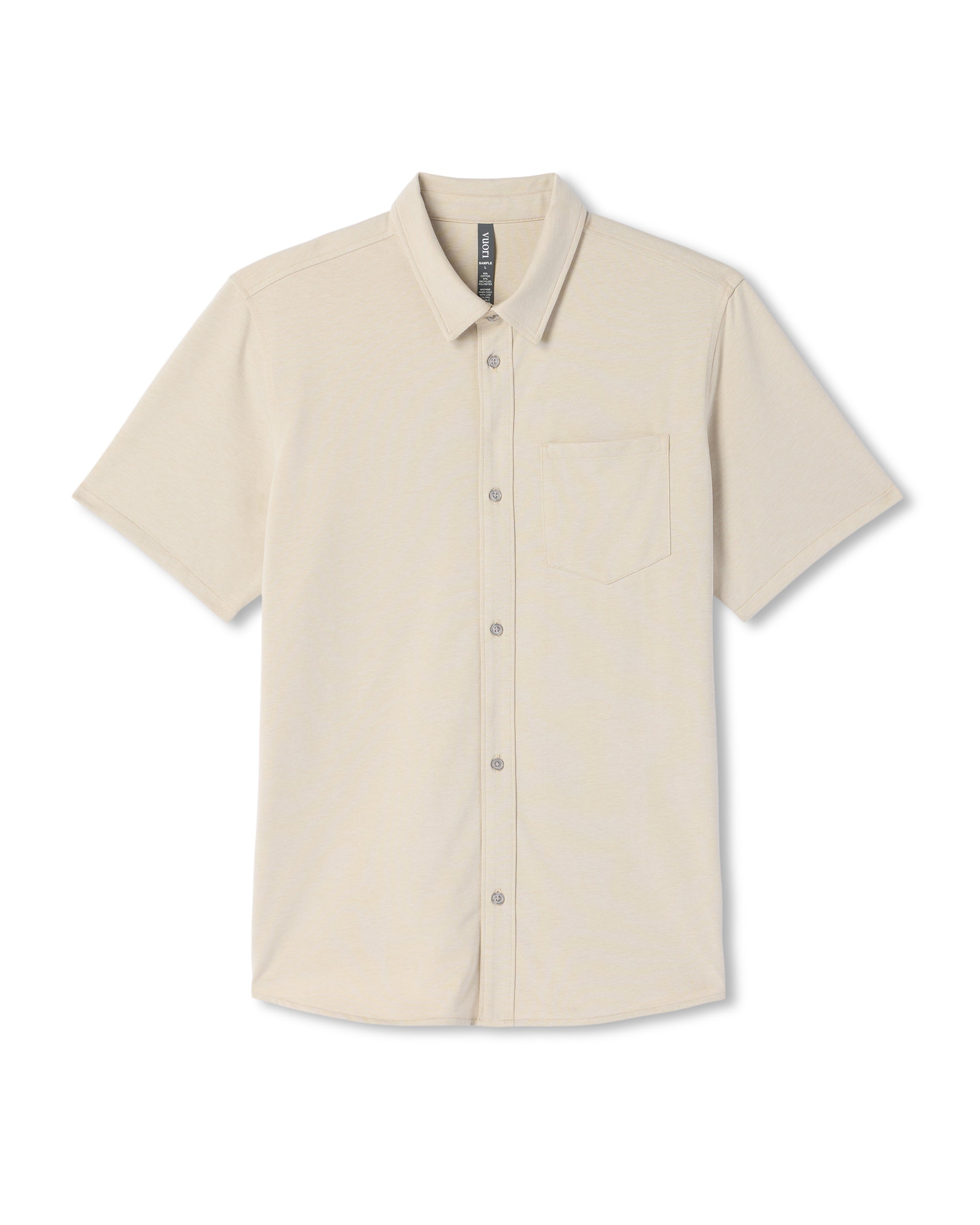 Short Sleeve Knit Oxford Button Down - Classic Fit | Trench - Image 6