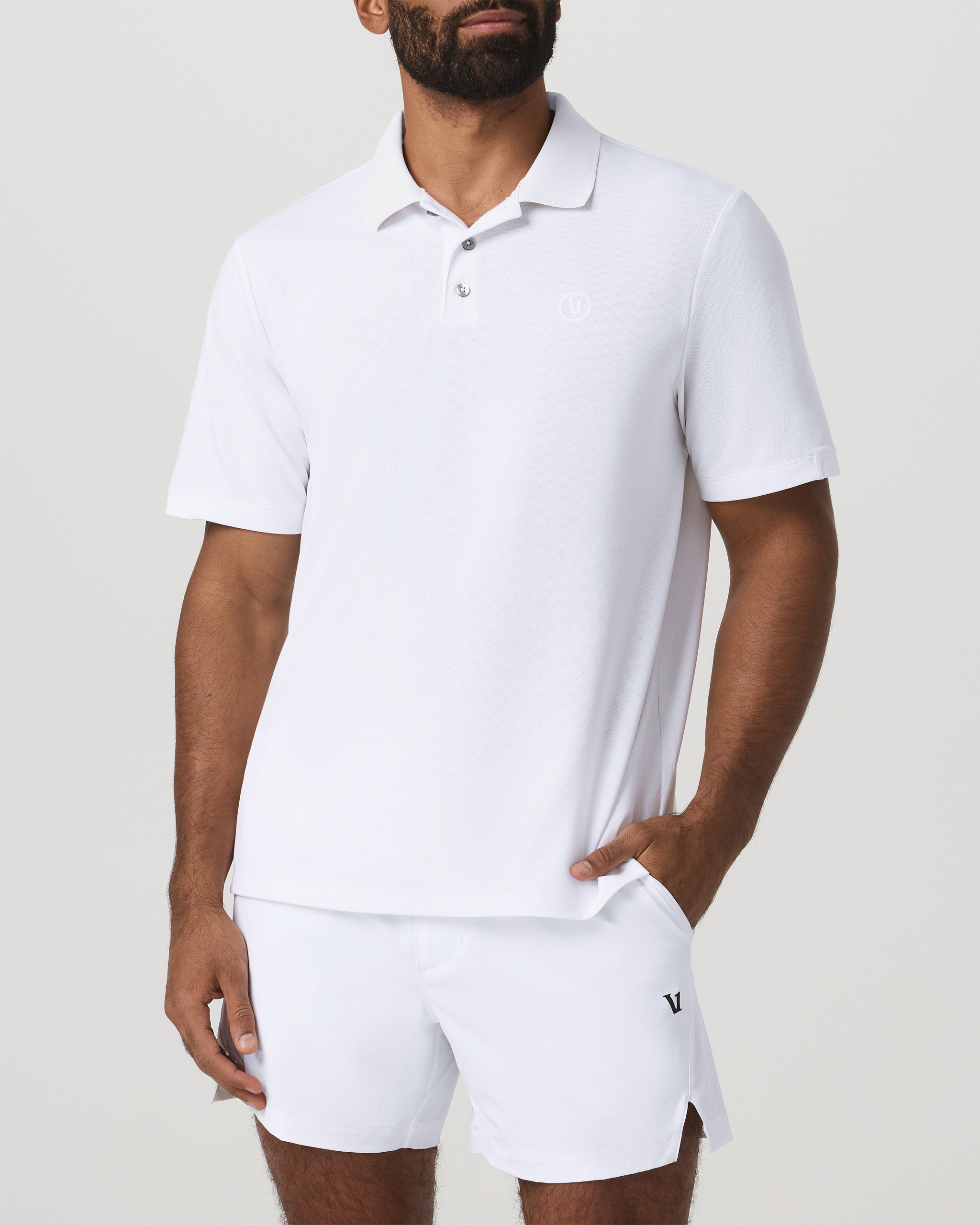Short Sleeve Gamepoint Polo 2.0 | White Non Tipped - Image 5