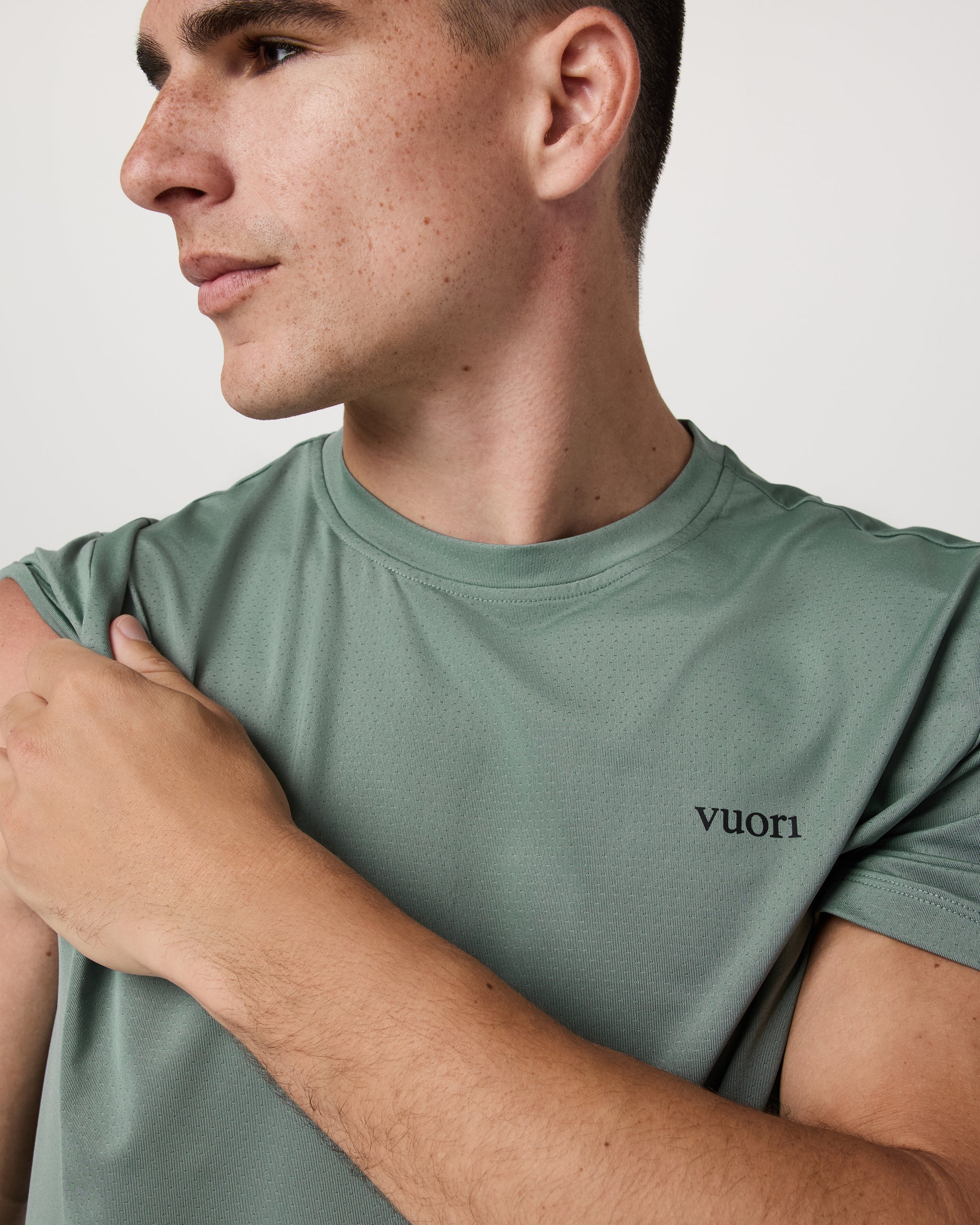 Short Sleeve Viewpoint Performance Tee 2.0 | Thyme - Image 2