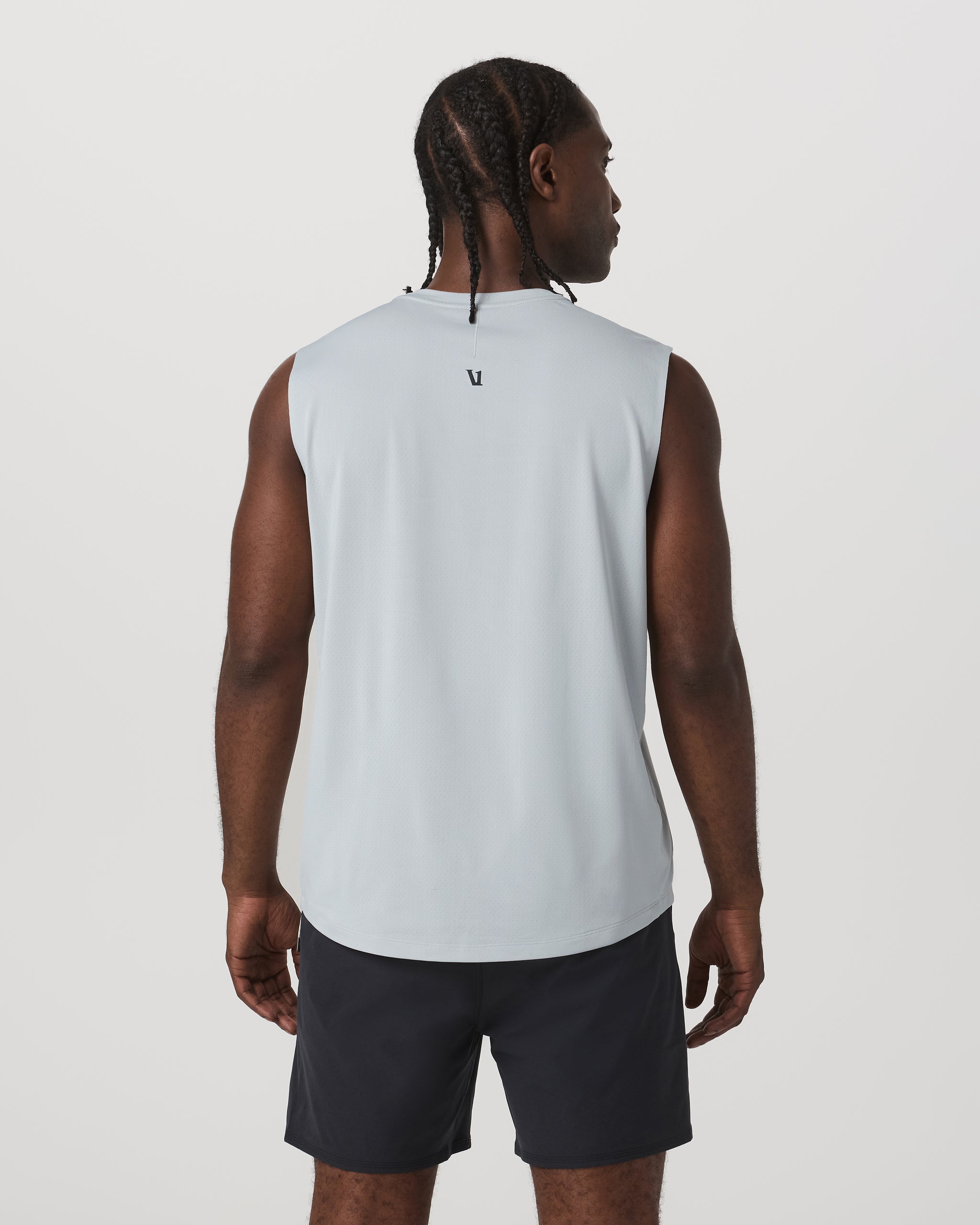 Sleeveless Viewpoint Muscle Tank 2.0 | Sky Grey - Image 3