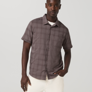Short Sleeve Plaid Button Down Shirt | Timber