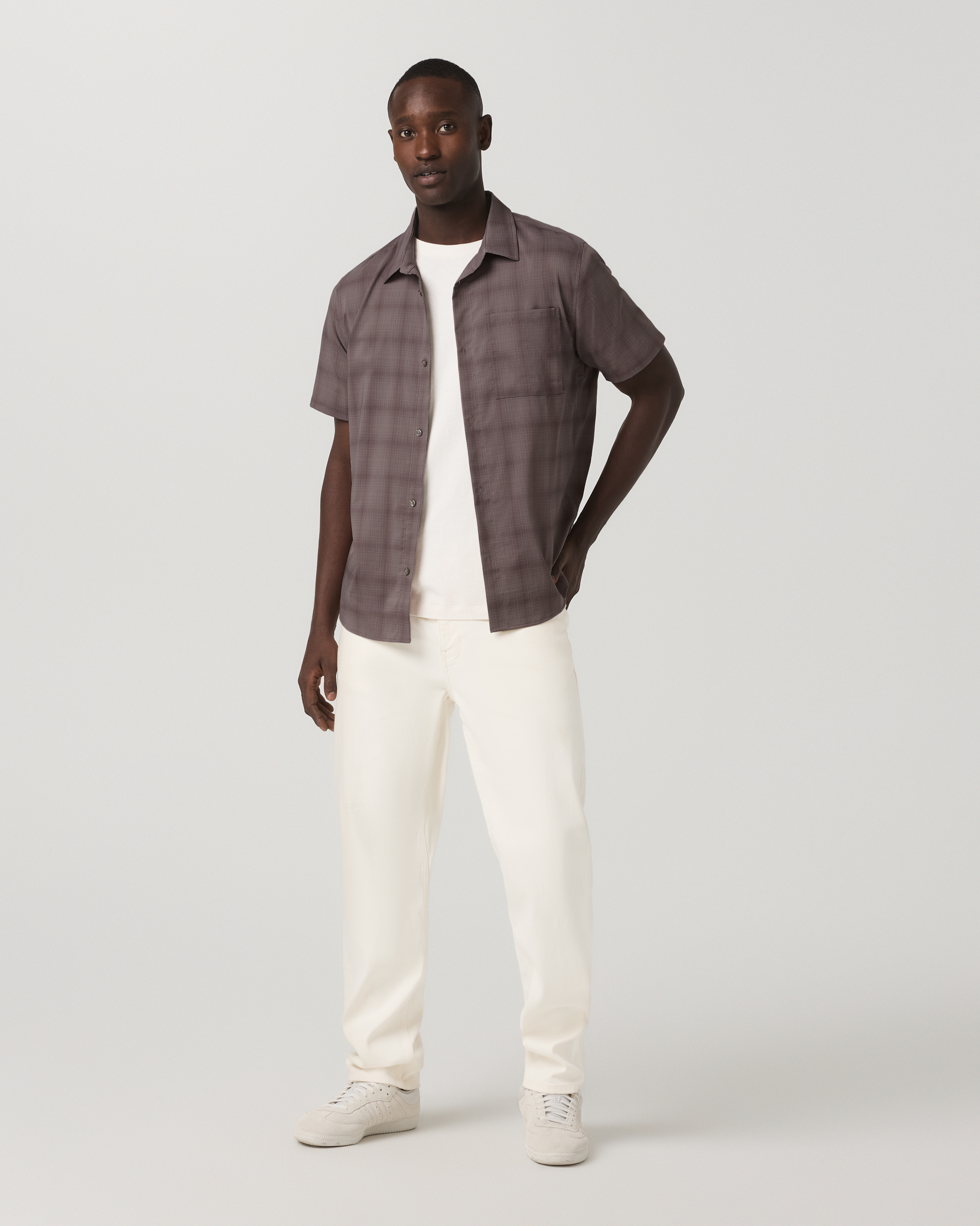 Short Sleeve Plaid Button Down Shirt | Timber - Image 4