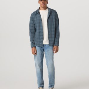 Long Sleeve Plaid Button Down Shirt | Abyss