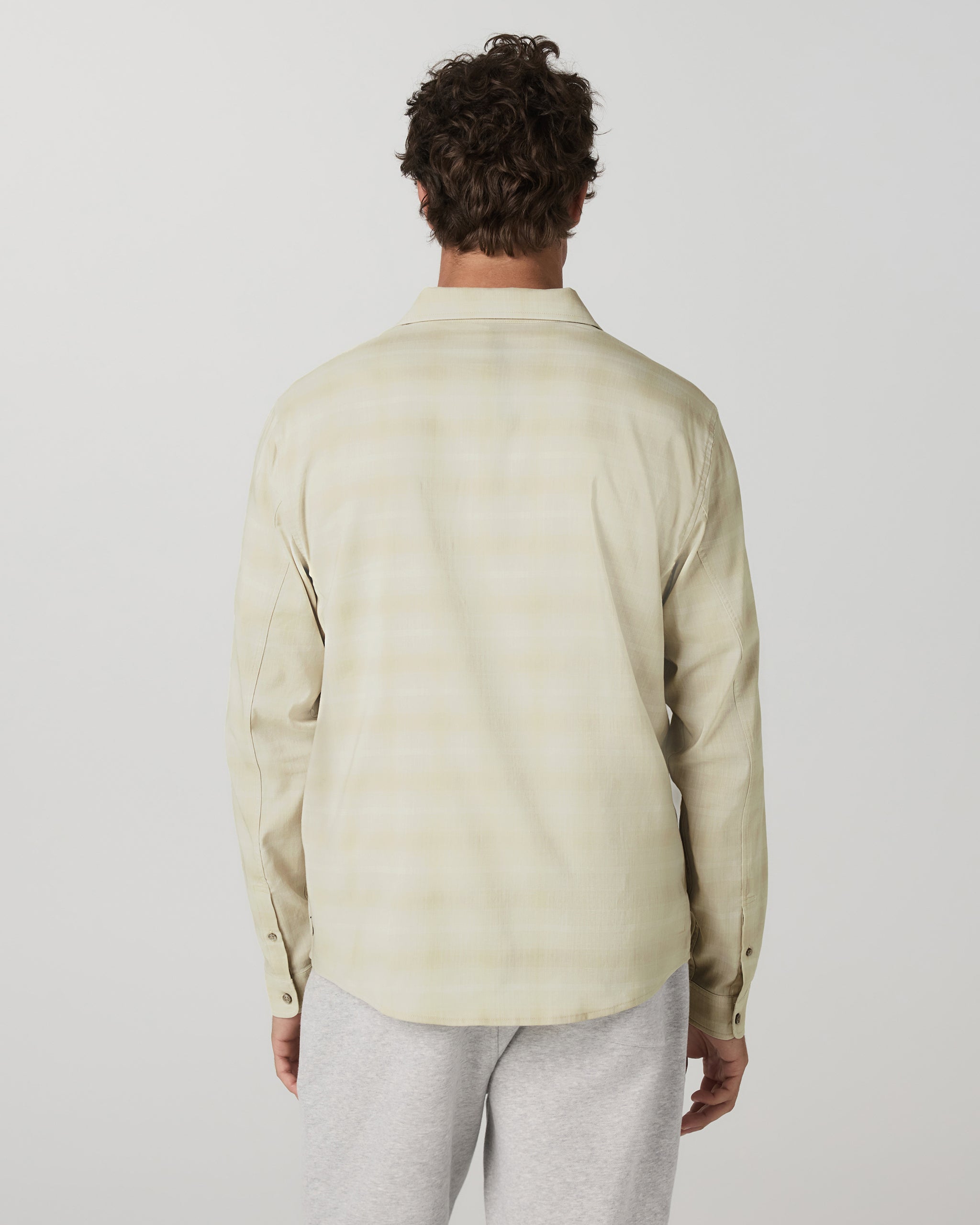 Long Sleeve Plaid Button Down Shirt | Sandalwood - Image 4
