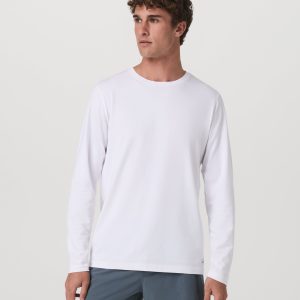 Long Sleeve Tuvalu Tee | White