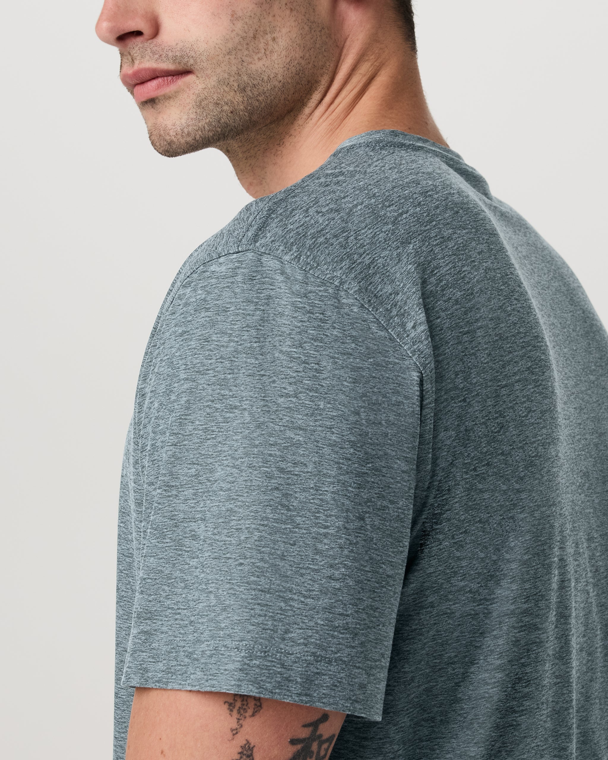 Short Sleeve Strato Tech Tee - Relaxed Fit | Kashmir Heather - Image 3