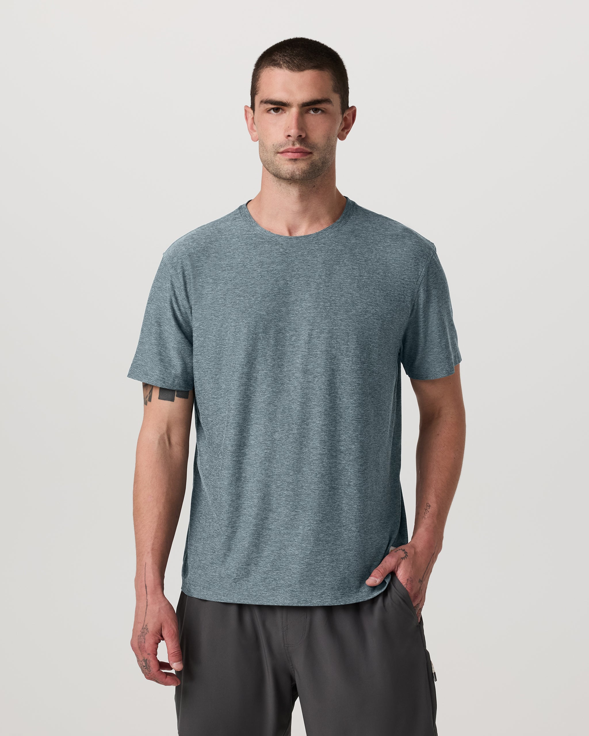 Short Sleeve Strato Tech Tee - Relaxed Fit | Kashmir Heather - Image 2