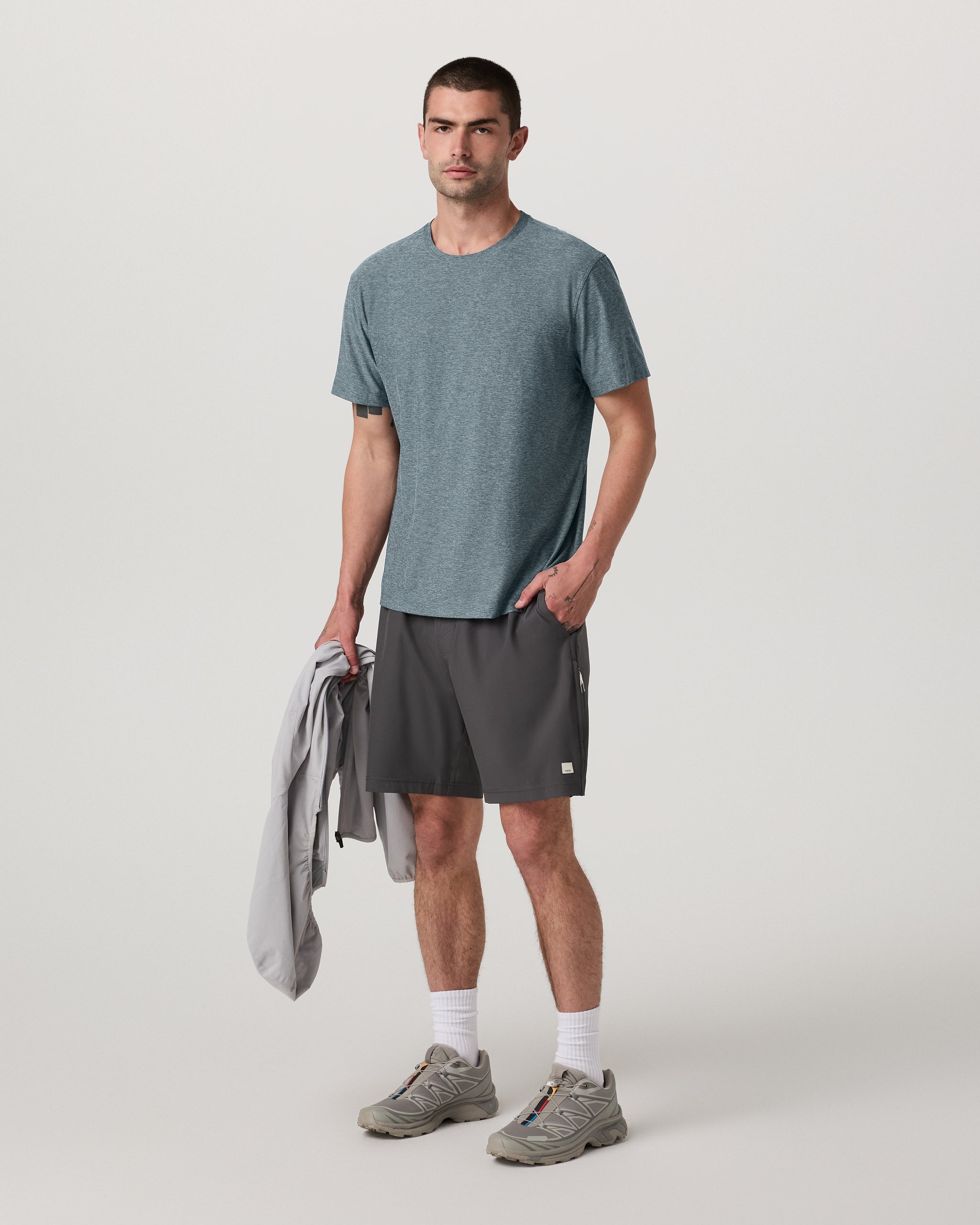Short Sleeve Strato Tech Tee - Relaxed Fit | Kashmir Heather - Image 5