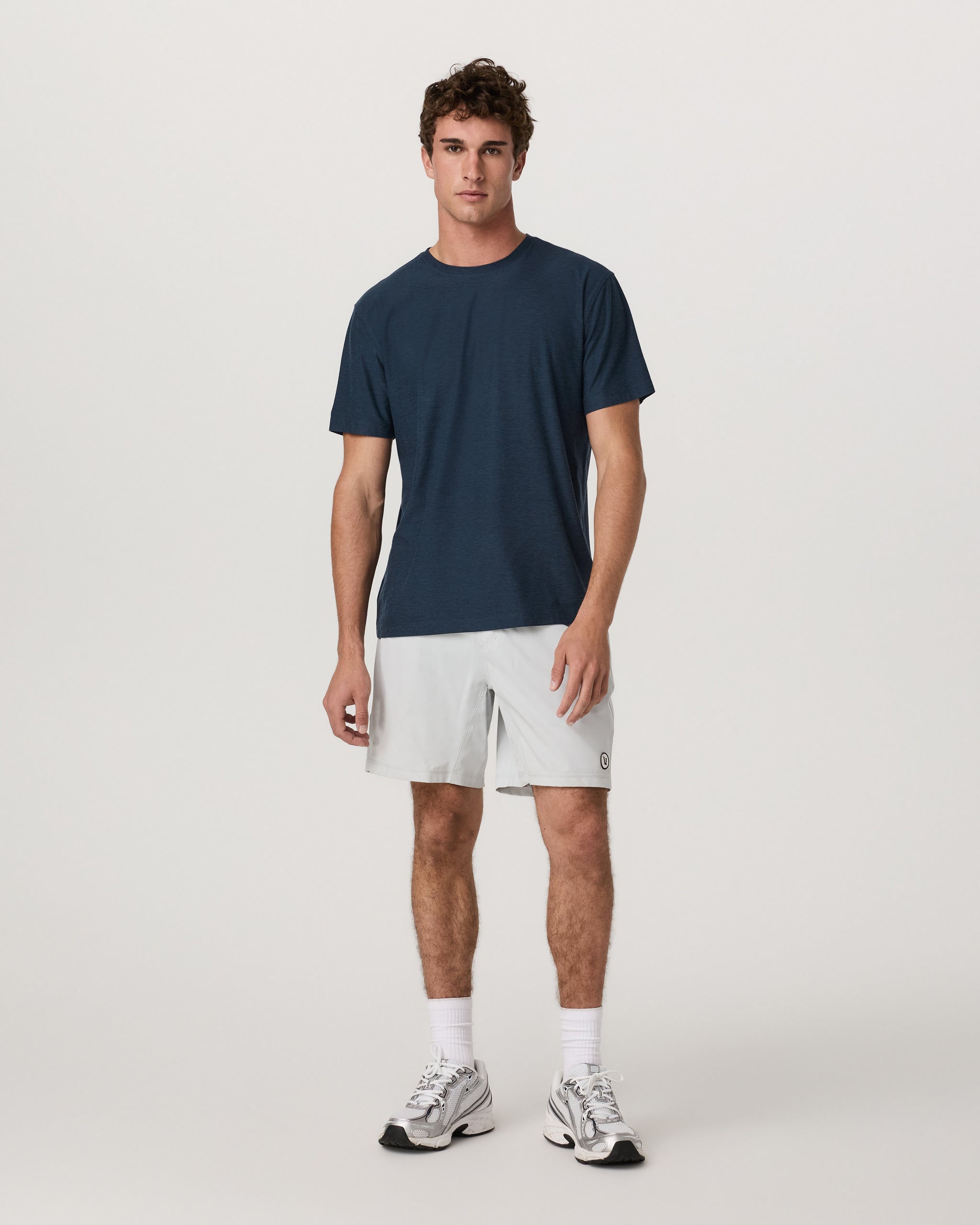 Short Sleeve Strato Tech Tee - Relaxed Fit | Navy Heather - Image 4