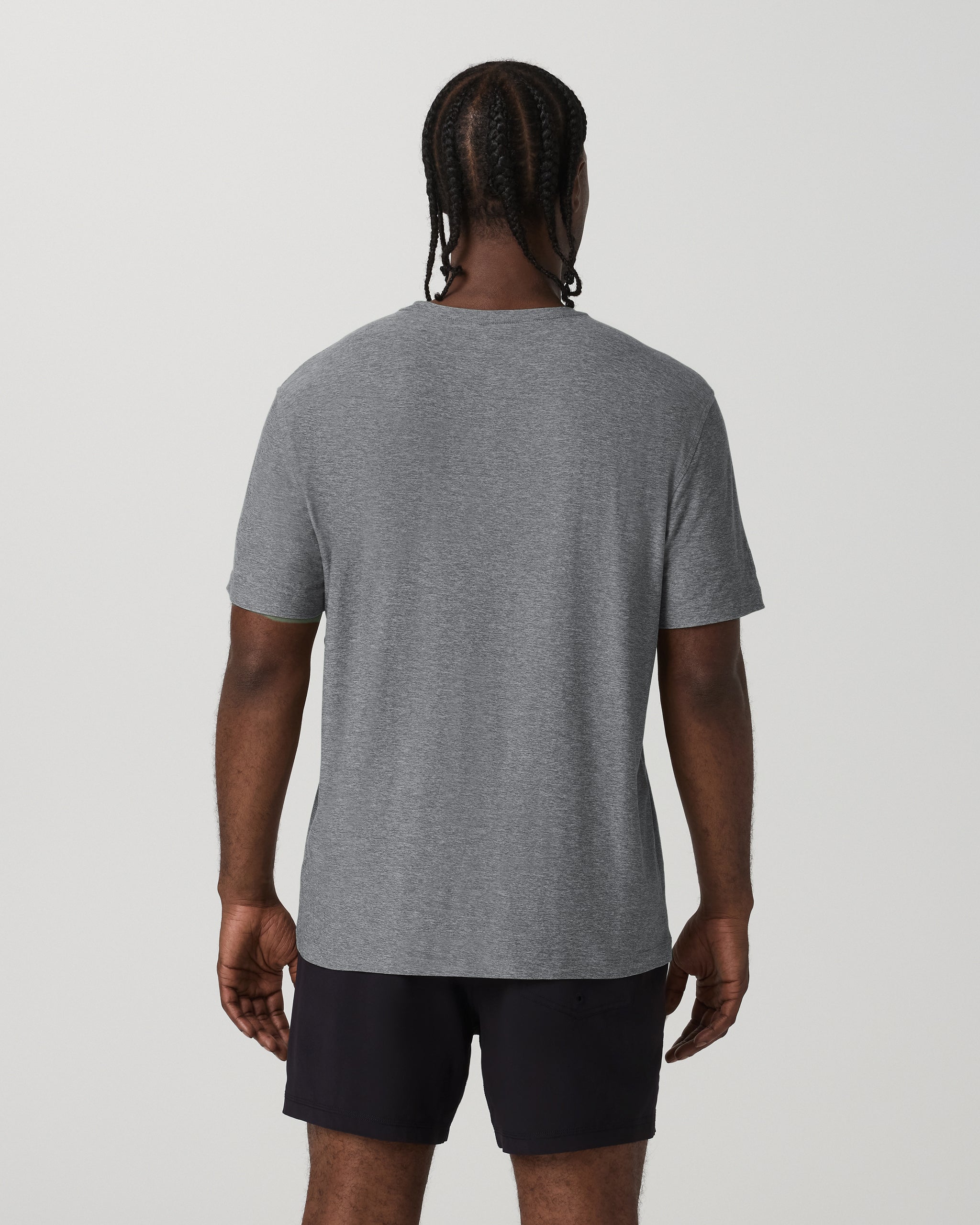 Short Sleeve Strato Tech Tee - Relaxed Fit | Heather Grey - Image 3