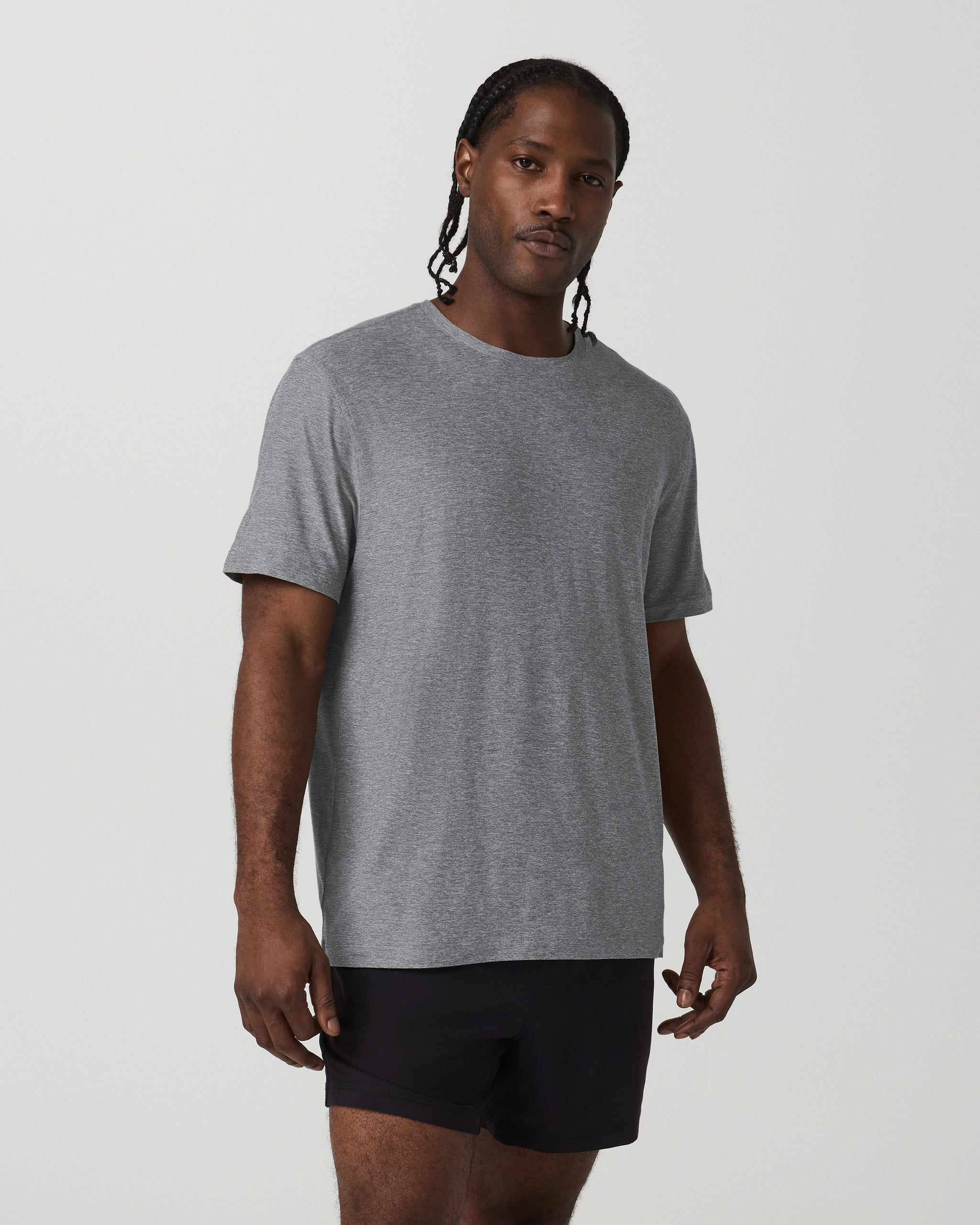 Short Sleeve Strato Tech Tee - Relaxed Fit | Heather Grey