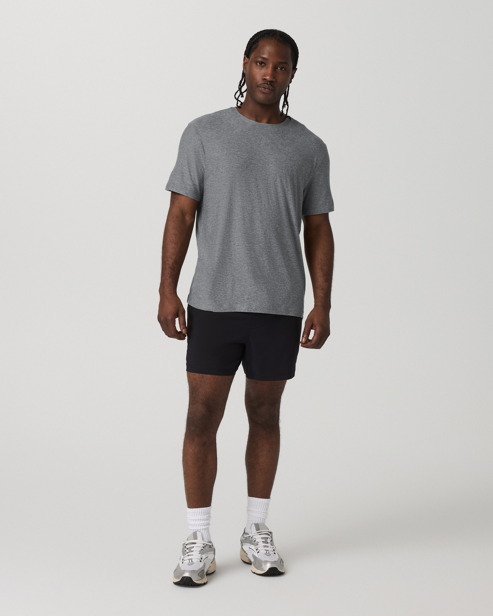 Short Sleeve Strato Tech Tee - Relaxed Fit | Heather Grey - Image 4