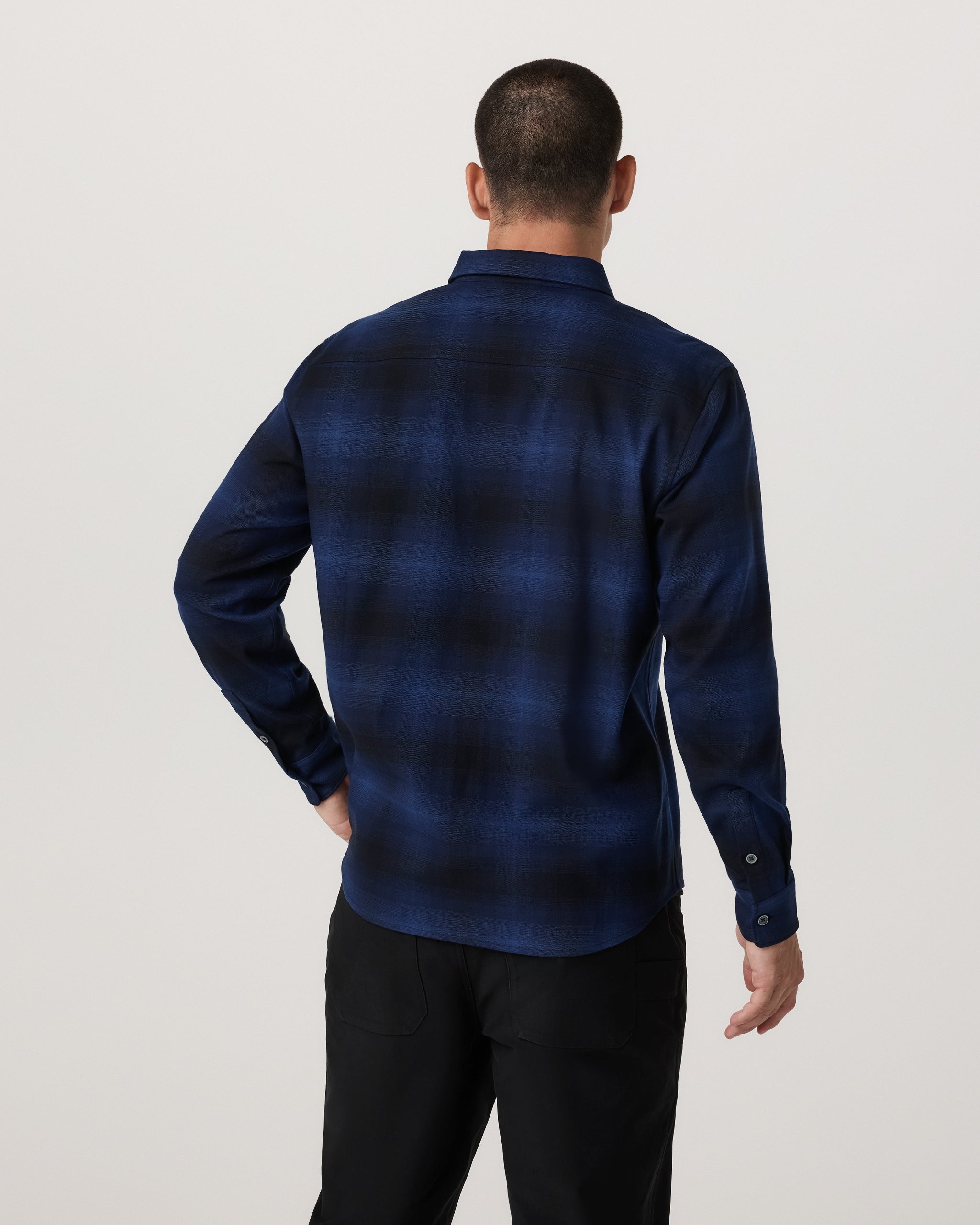 Long Sleeve Flannel Button Down Shirt | Blue Coast - Image 4