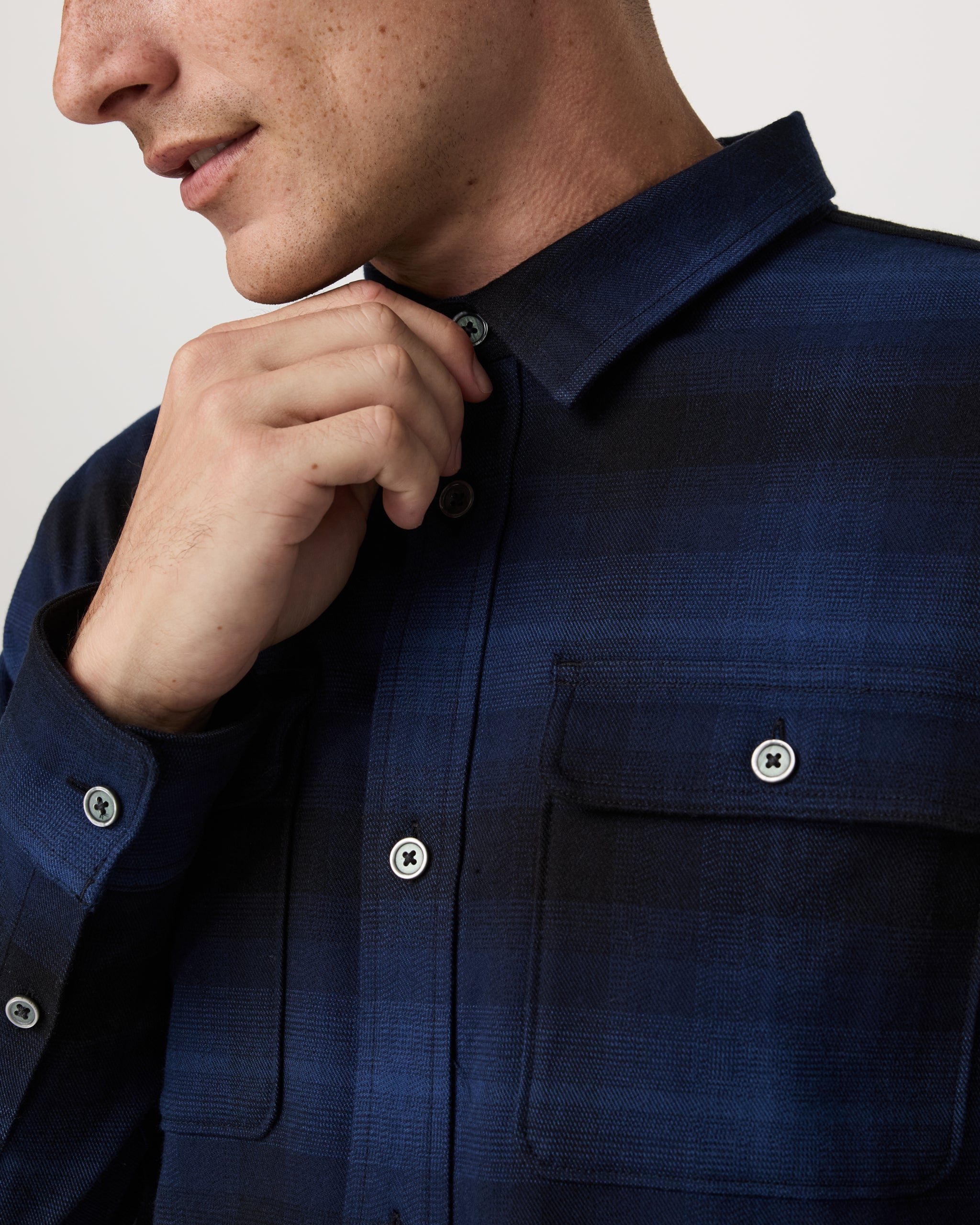 Long Sleeve Flannel Button Down Shirt | Blue Coast