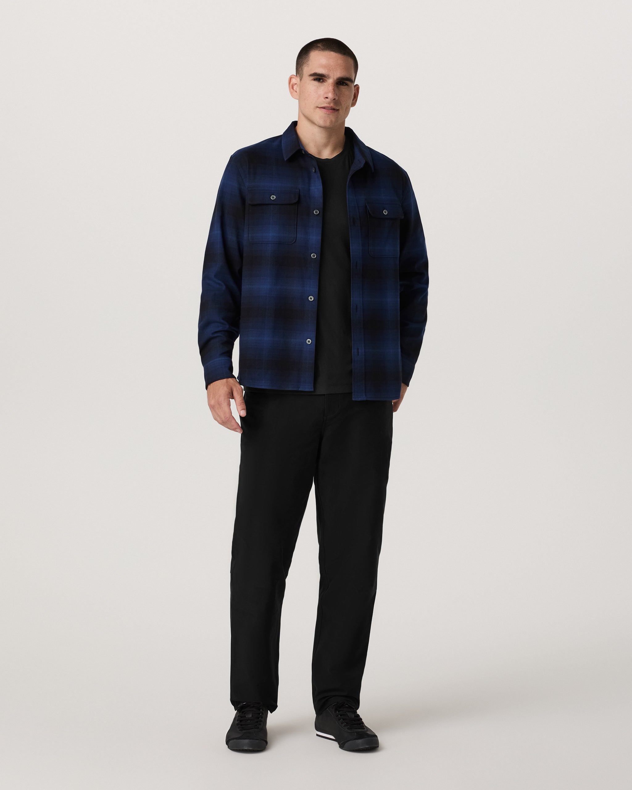 Long Sleeve Flannel Button Down Shirt | Blue Coast - Image 2