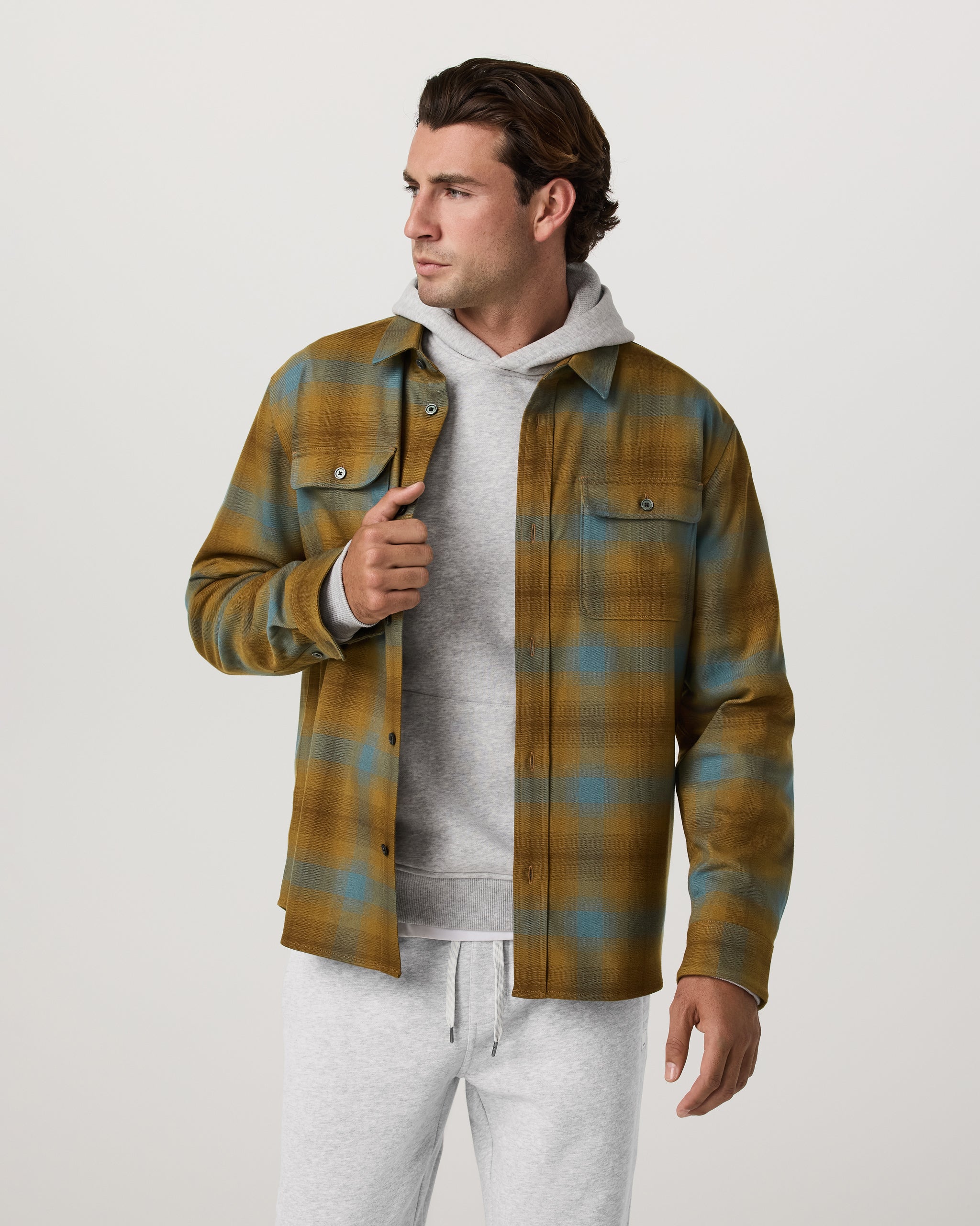 Long Sleeve Flannel Button Down Shirt | Bluegrass - Image 5