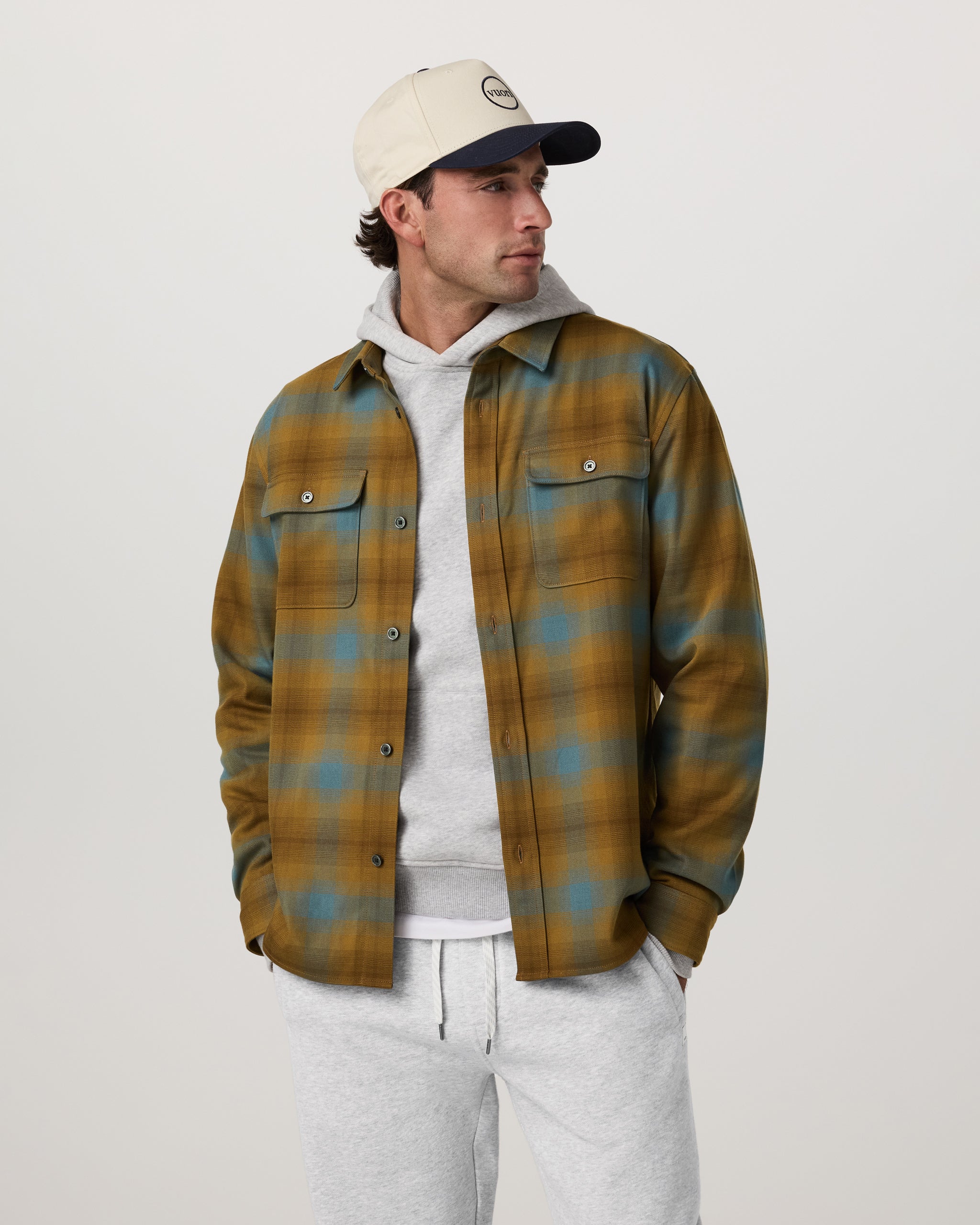 Long Sleeve Flannel Button Down Shirt | Bluegrass