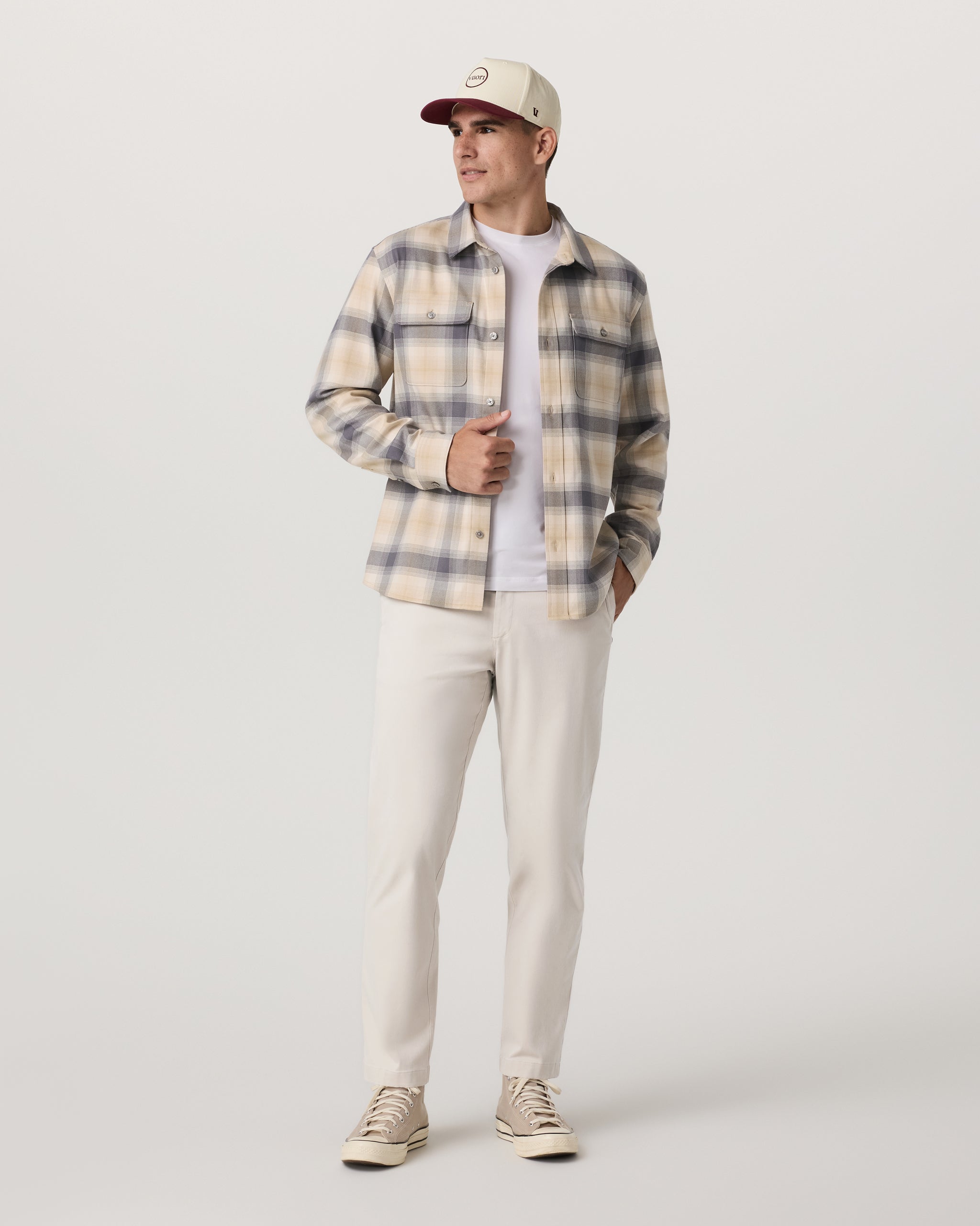 Long Sleeve Flannel Button Down Shirt | Cavern Grey - Image 2