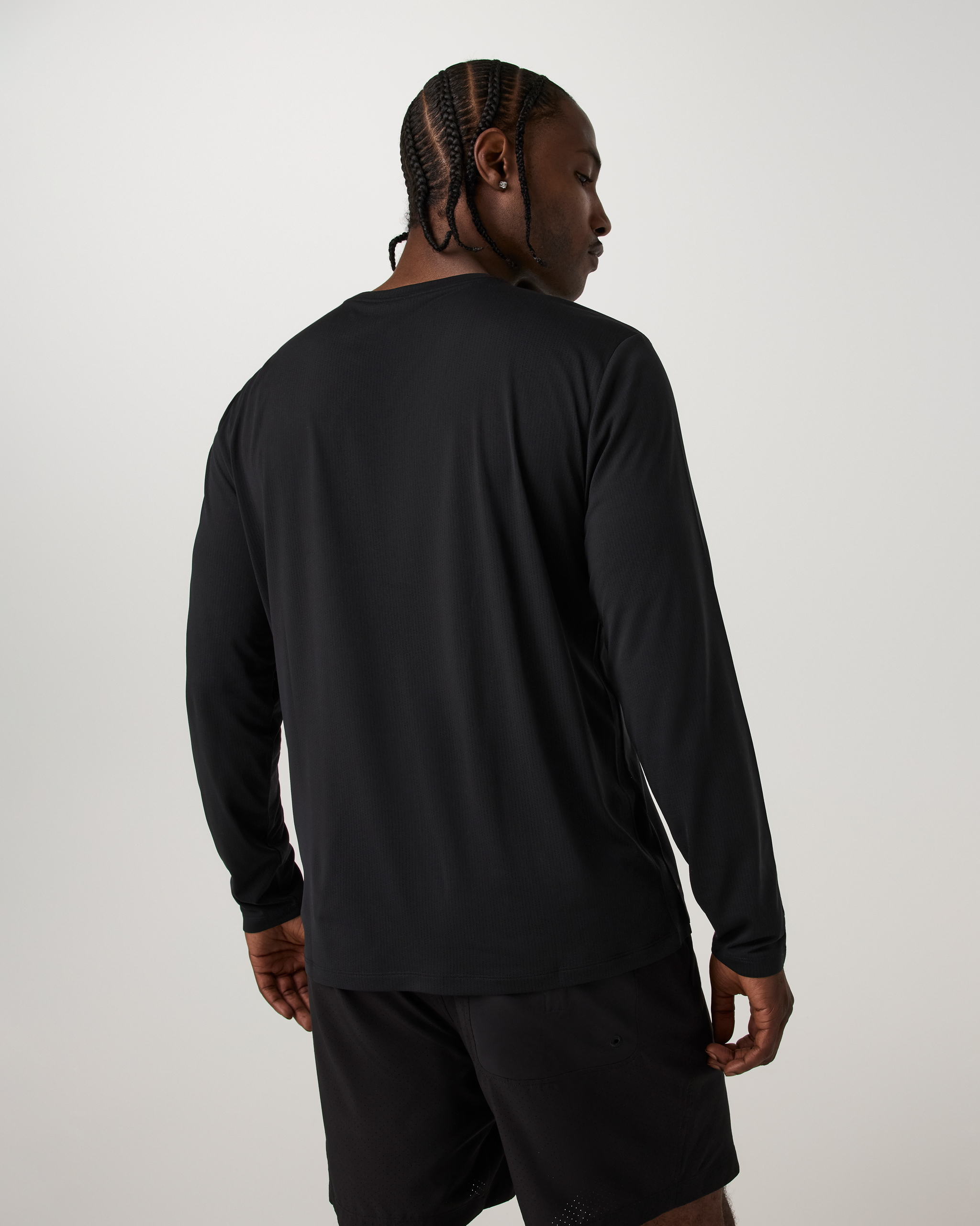 Long Sleeve Strato Breathe Tee | Black - Image 3
