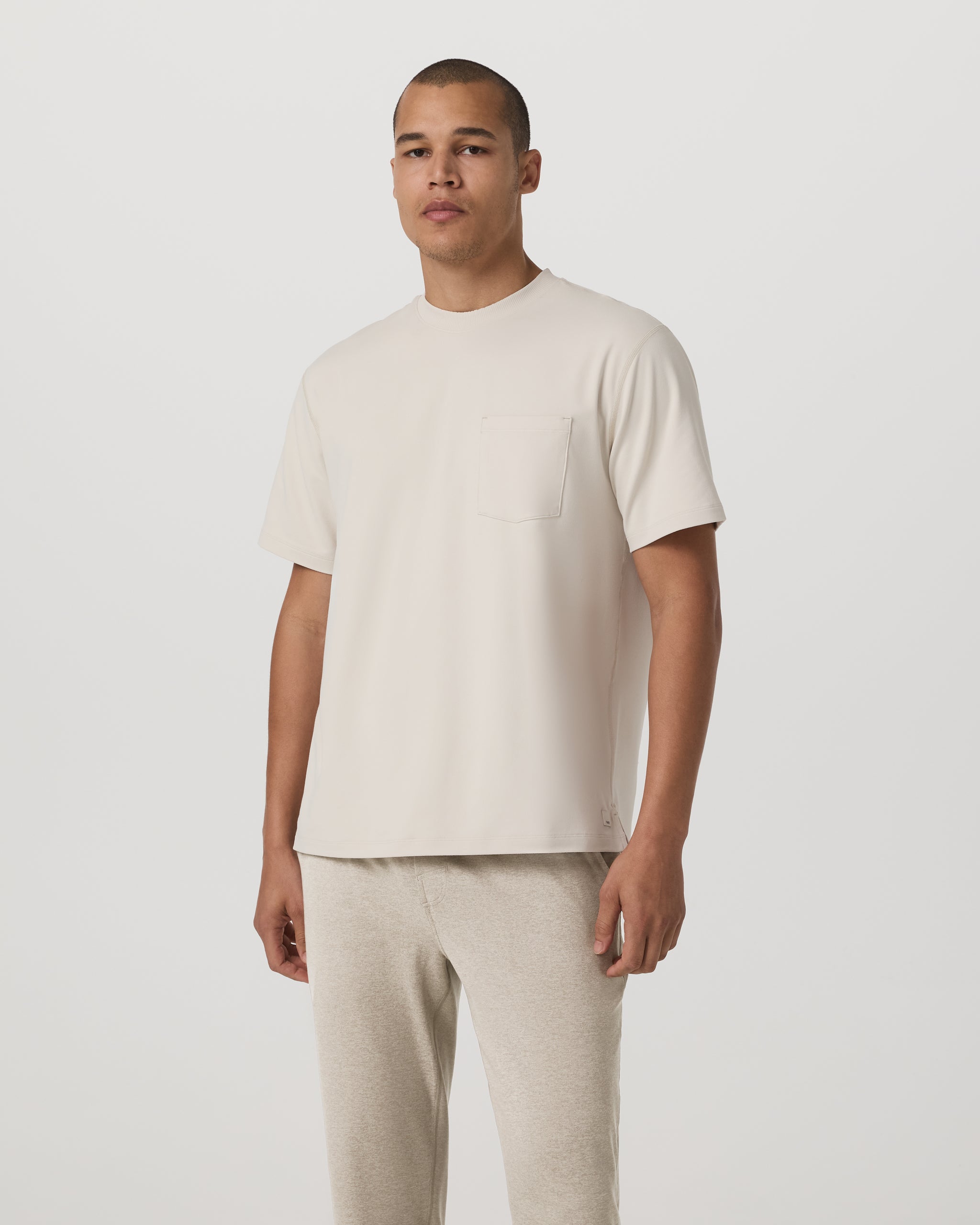 Short Sleeve Ponto Pocket Tee - Relaxed Fit | Bone - Image 5