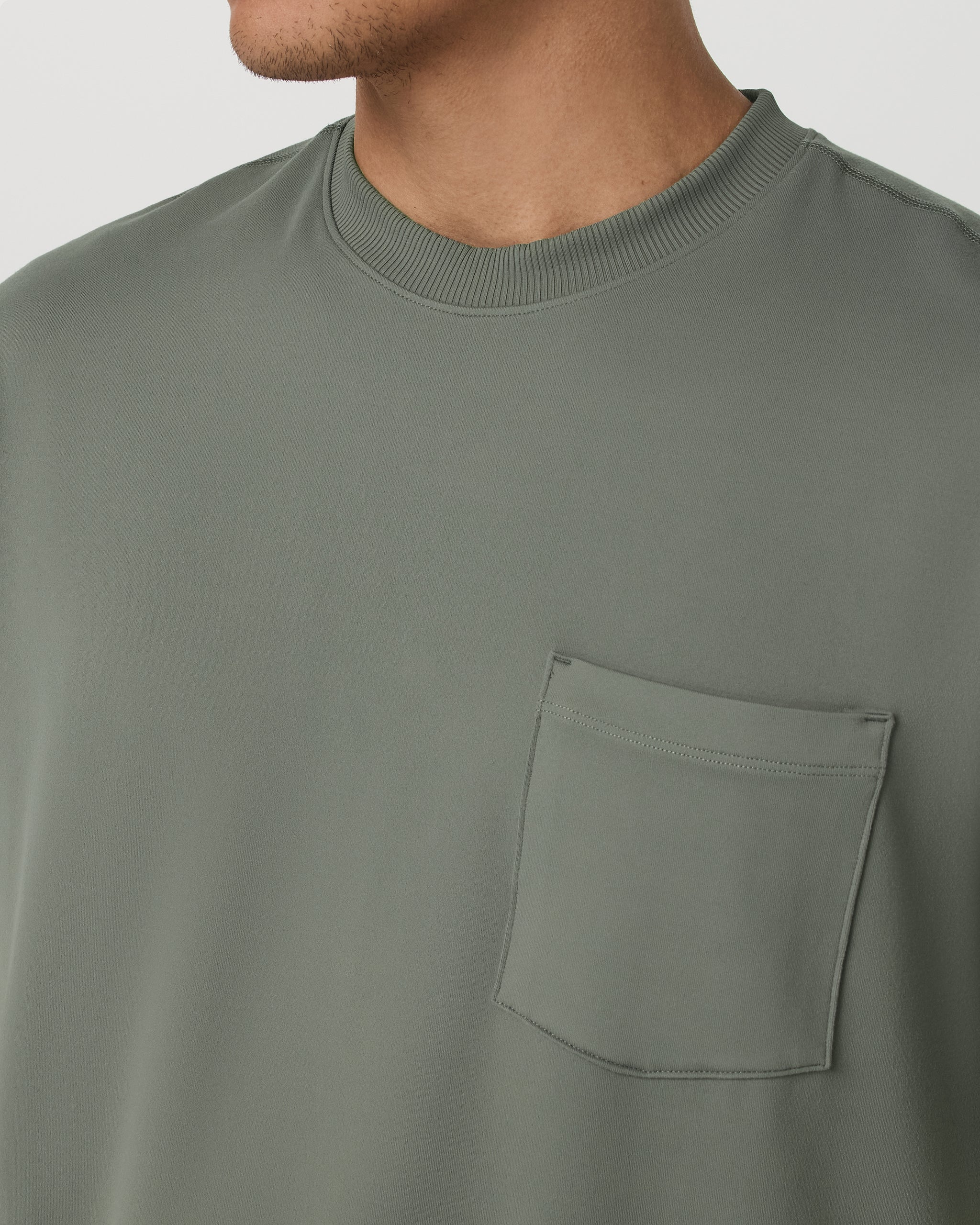 Short Sleeve Ponto Pocket Tee - Relaxed Fit | Light Oregano - Image 5