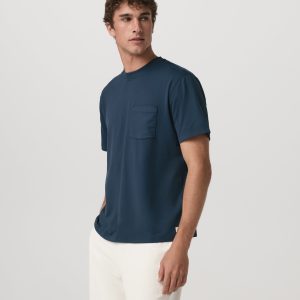 Short Sleeve Ponto Pocket Tee - Relaxed Fit | Ocean Blue