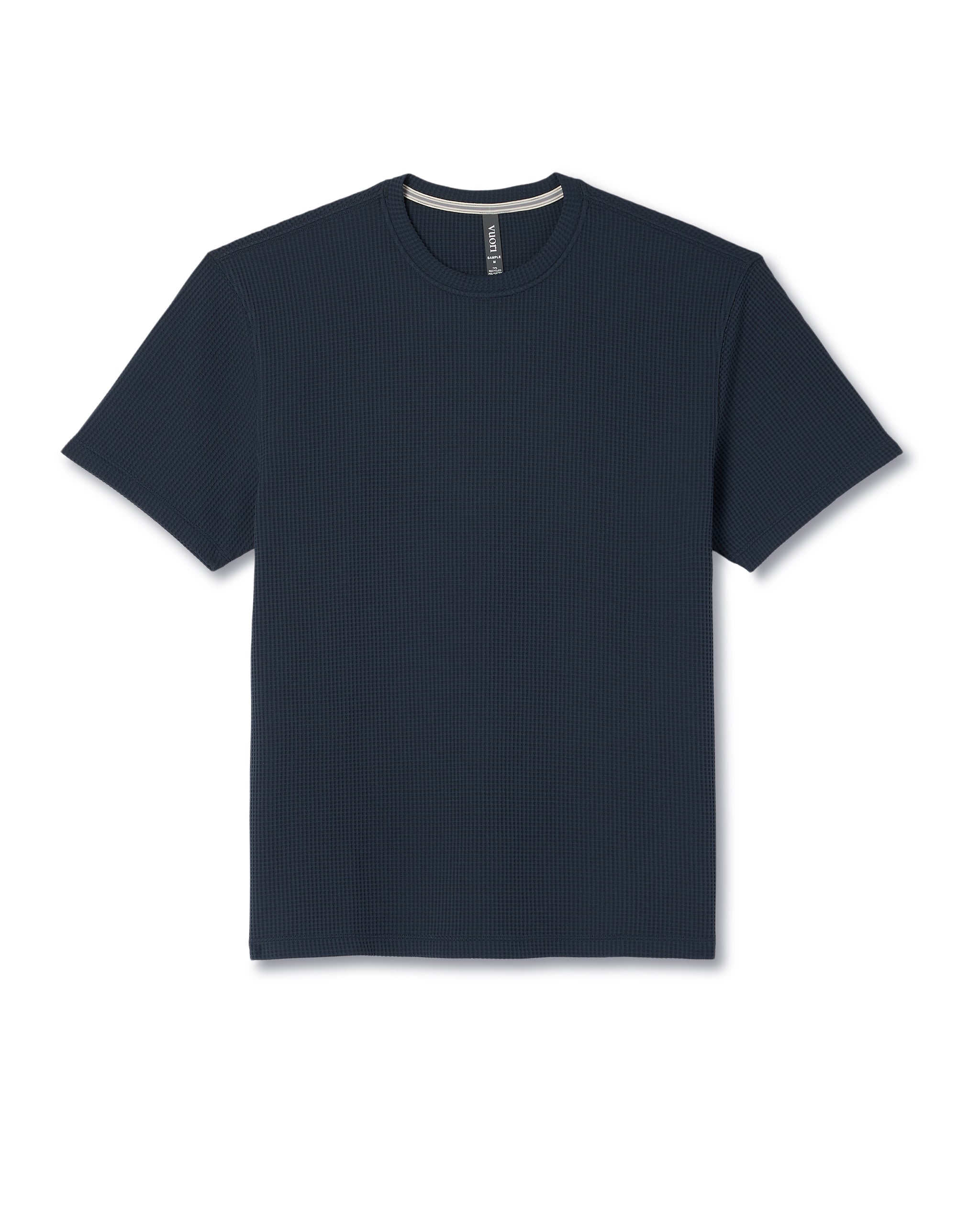 Short Sleeve Lightweight Tech Waffle Tee - Relaxed Fit | Navy - Image 6