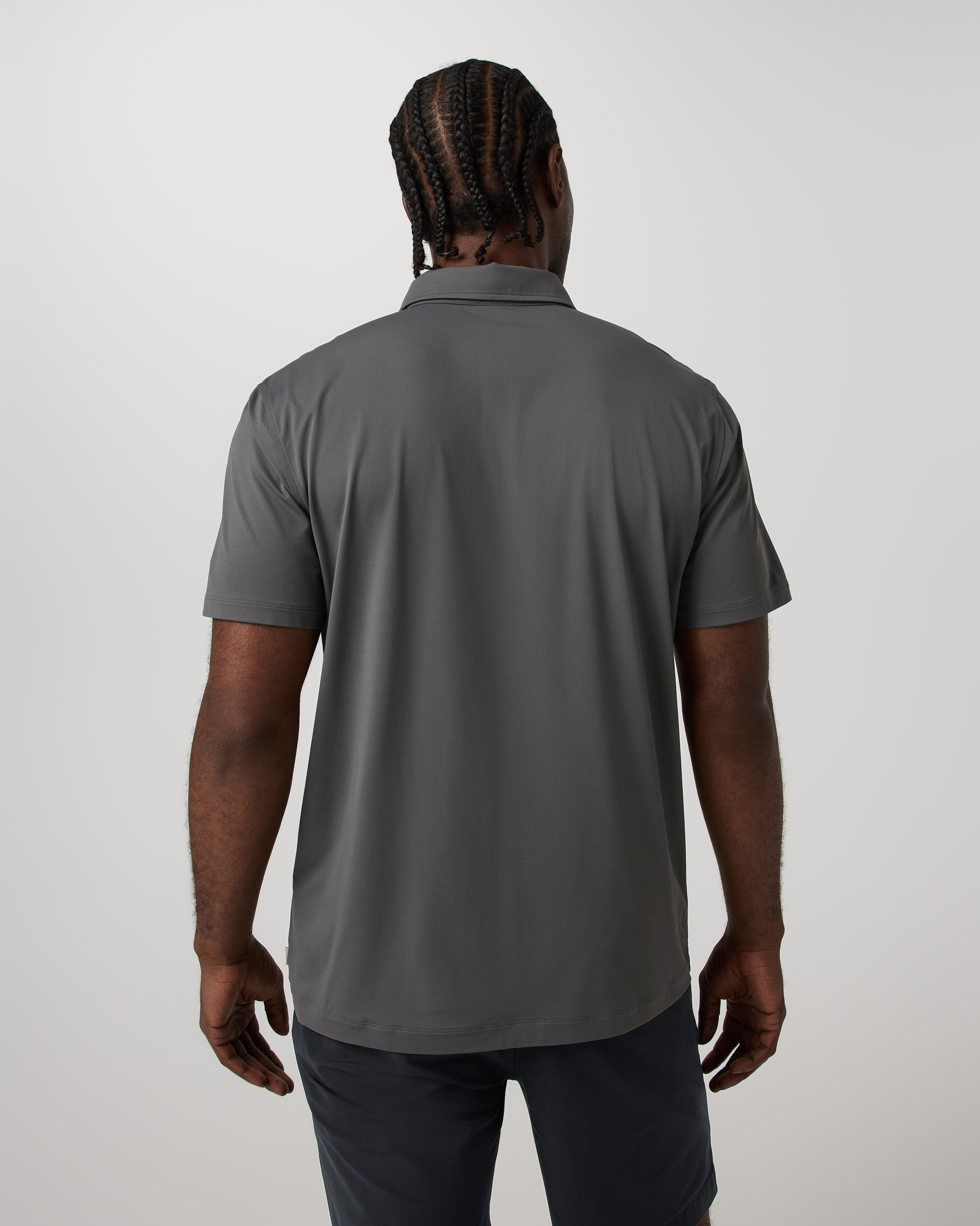 Short Sleeve Travellite Polo | Dark Pewter - Image 3