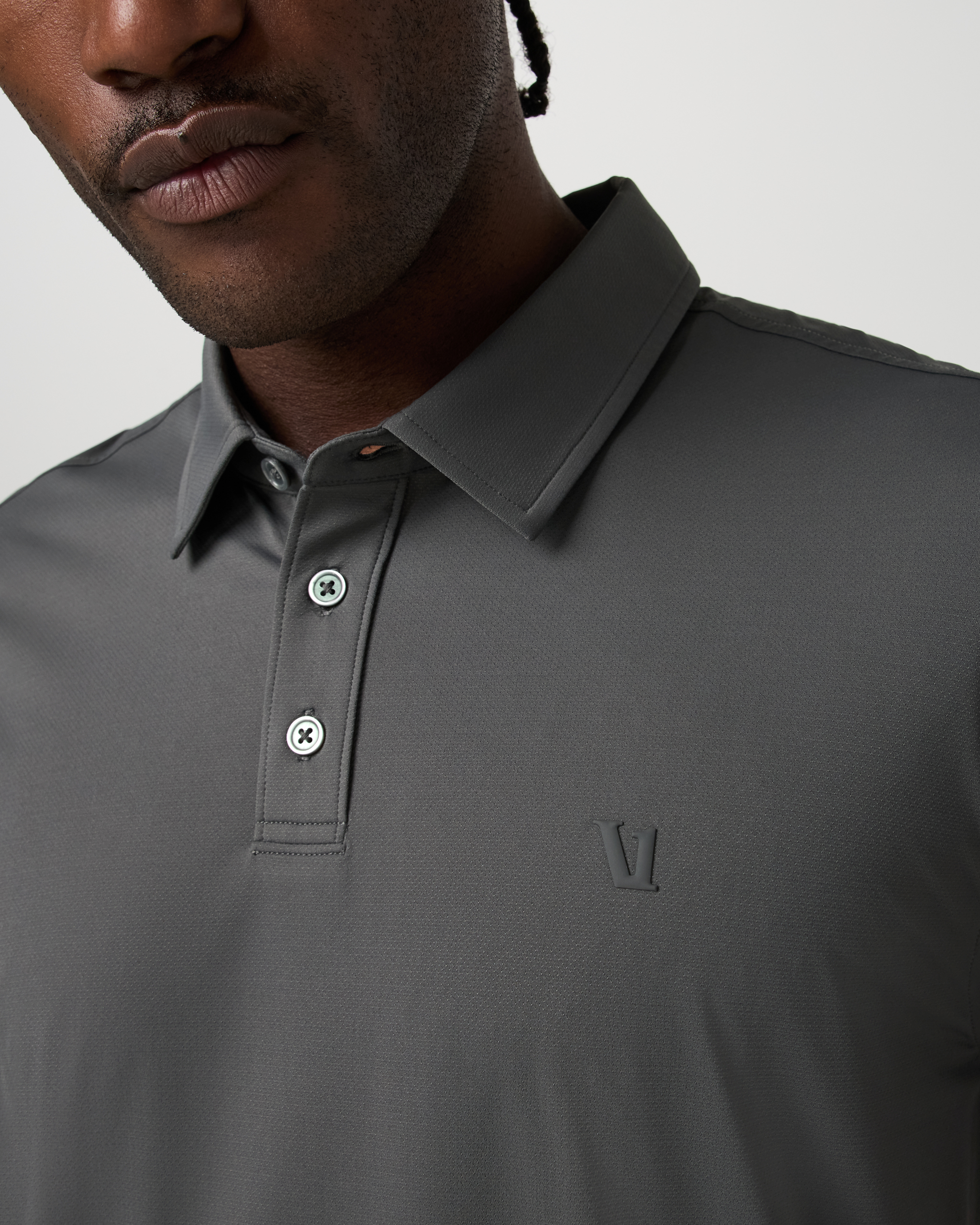 Short Sleeve Travellite Polo | Dark Pewter - Image 2