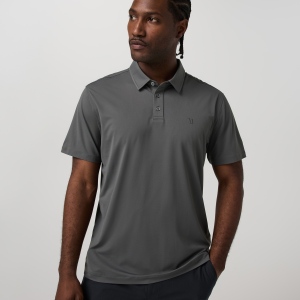 Short Sleeve Travellite Polo | Dark Pewter