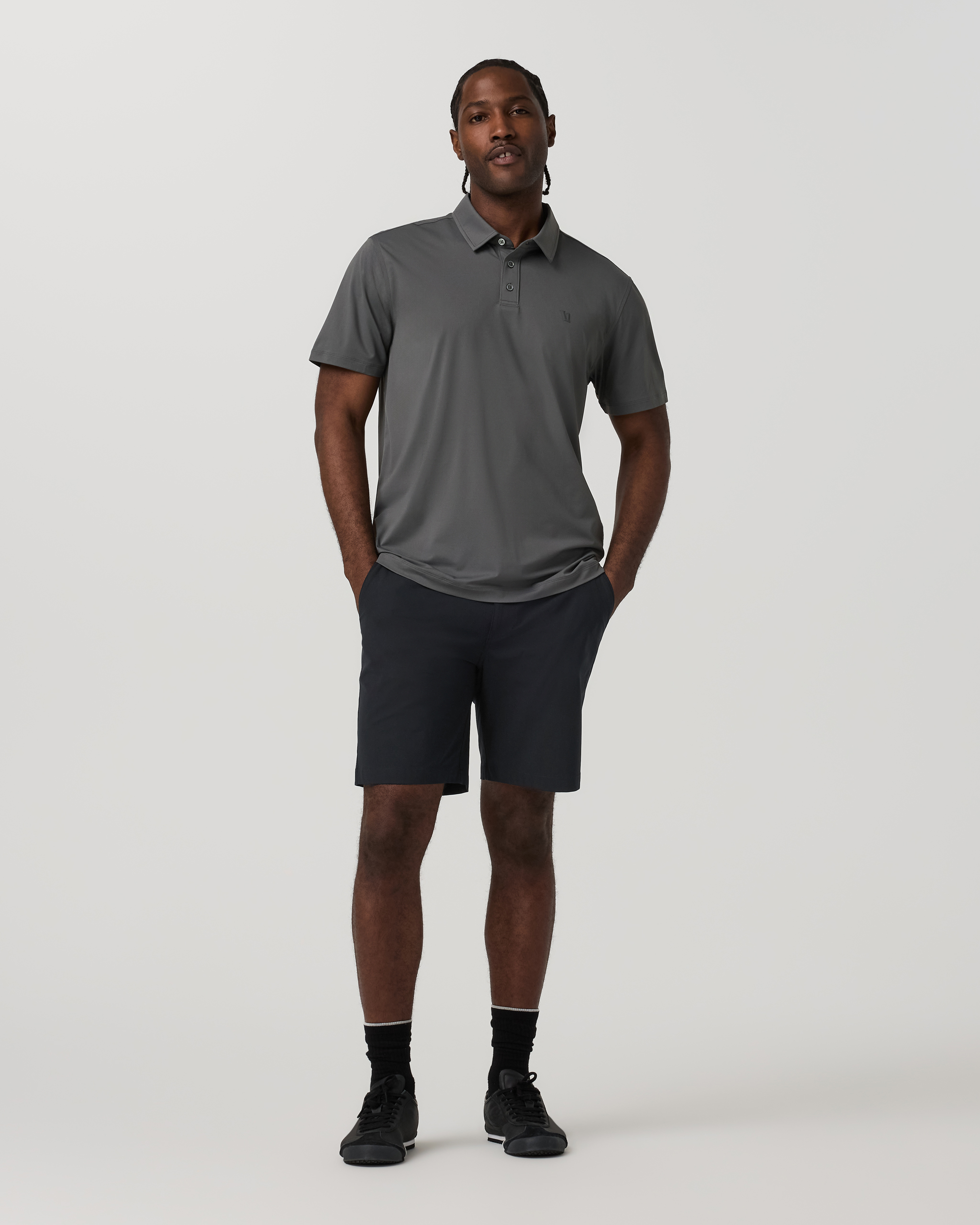 Short Sleeve Travellite Polo | Dark Pewter - Image 4