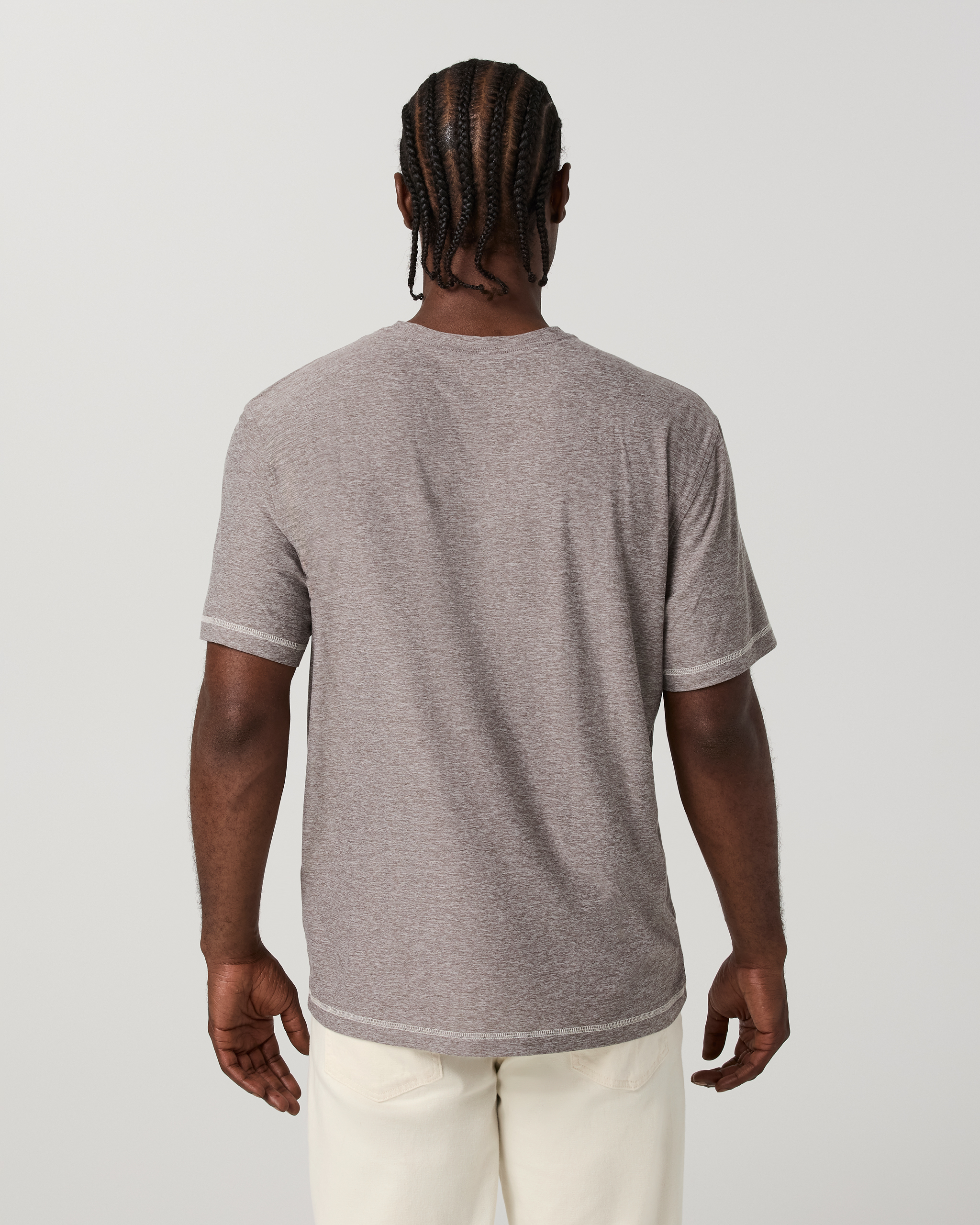 Short Sleeve Strato Tech Tee - Contrast | Heather Grey - Image 4