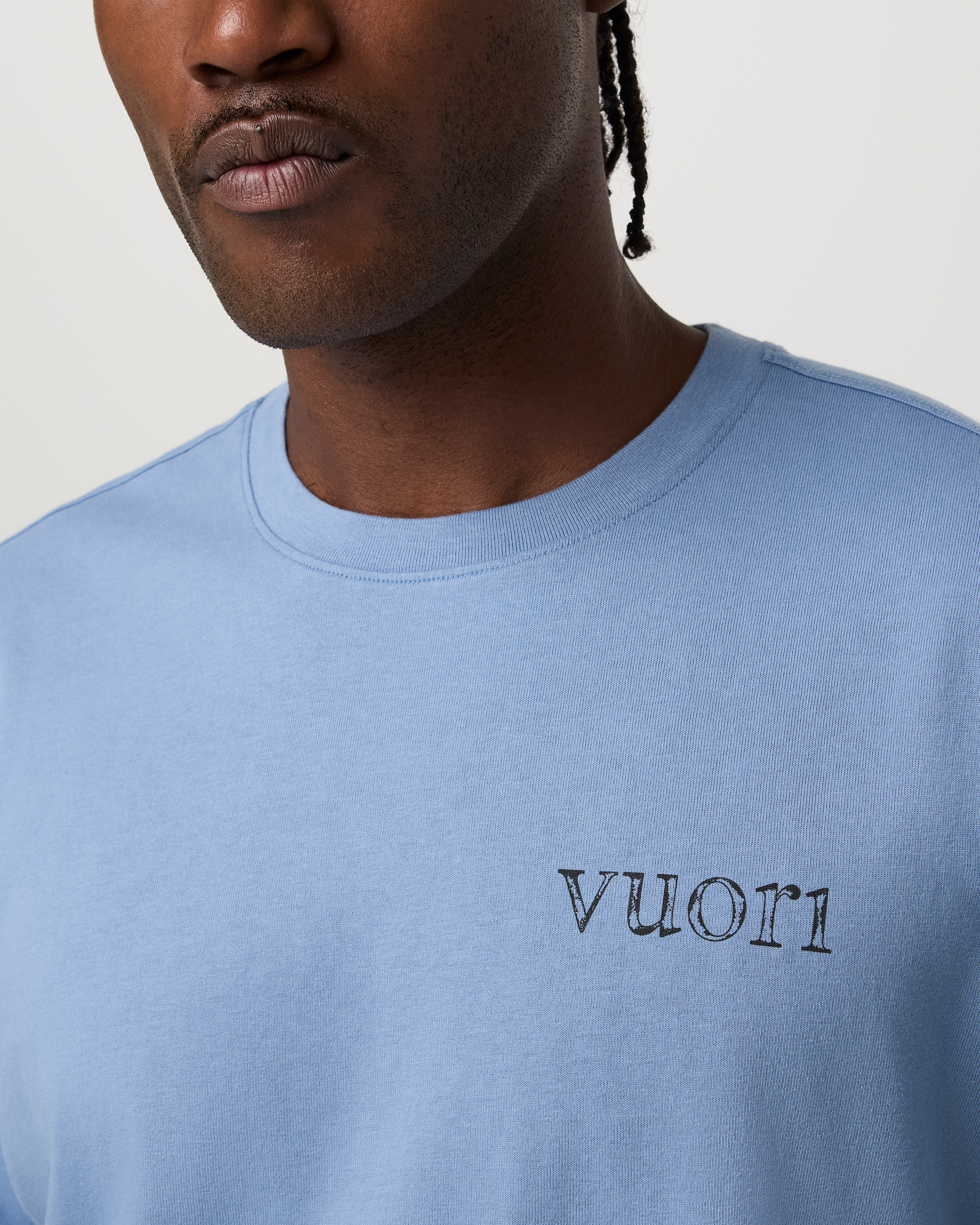 Short Sleeve Heavyweight Cotton Graphic Tee | Isle Blue - Image 2