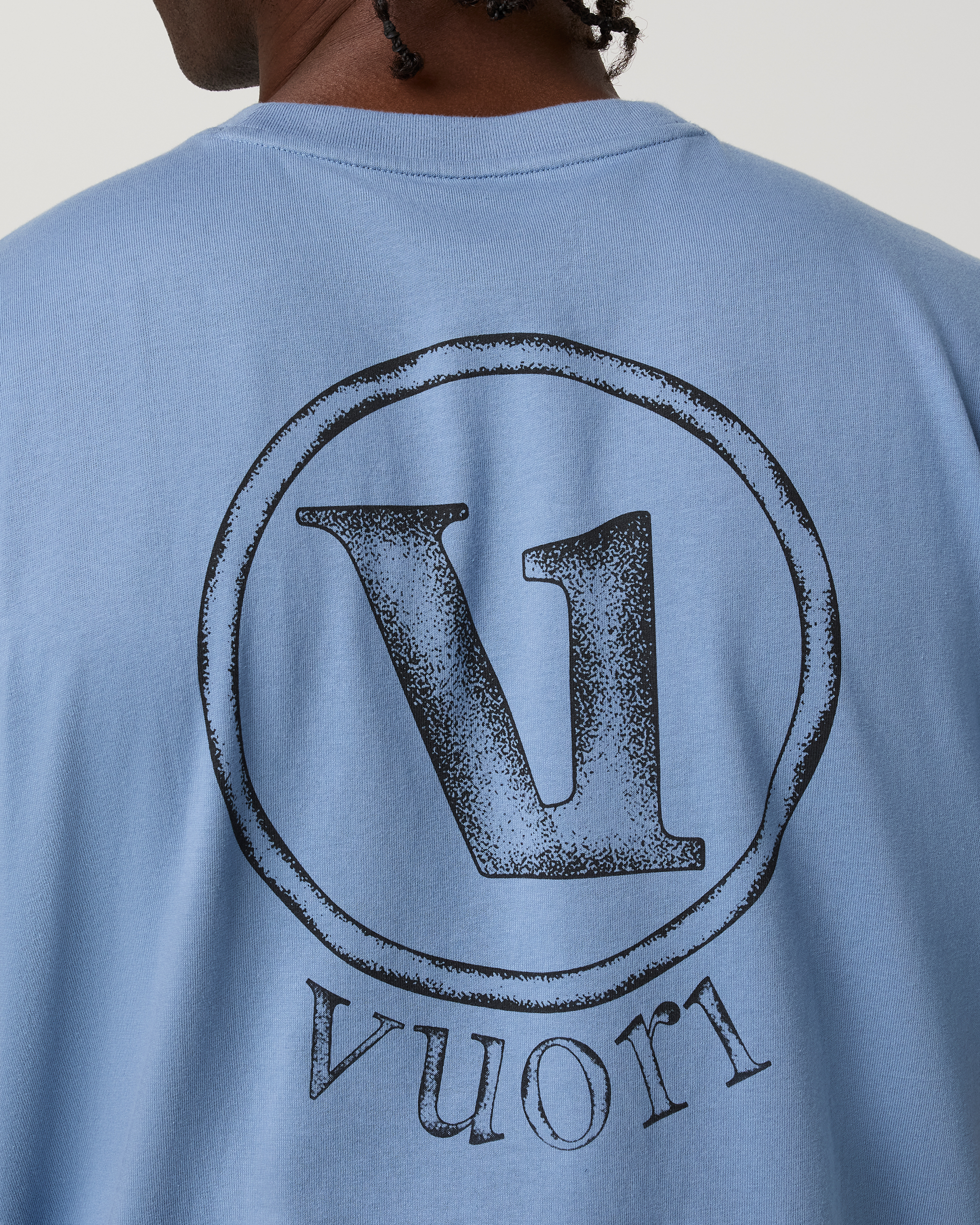 Short Sleeve Heavyweight Cotton Graphic Tee | Isle Blue - Image 5