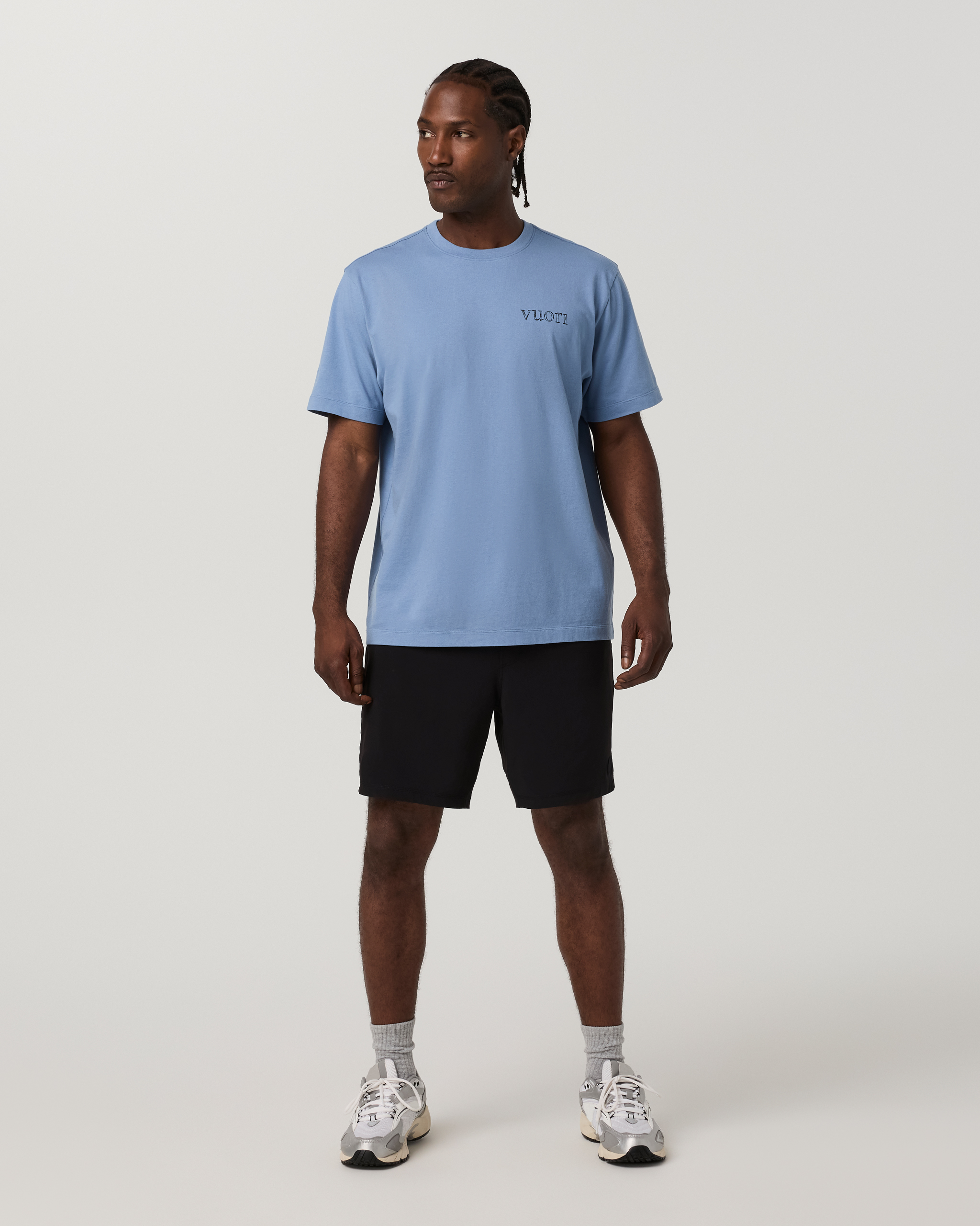 Short Sleeve Heavyweight Cotton Graphic Tee | Isle Blue - Image 4