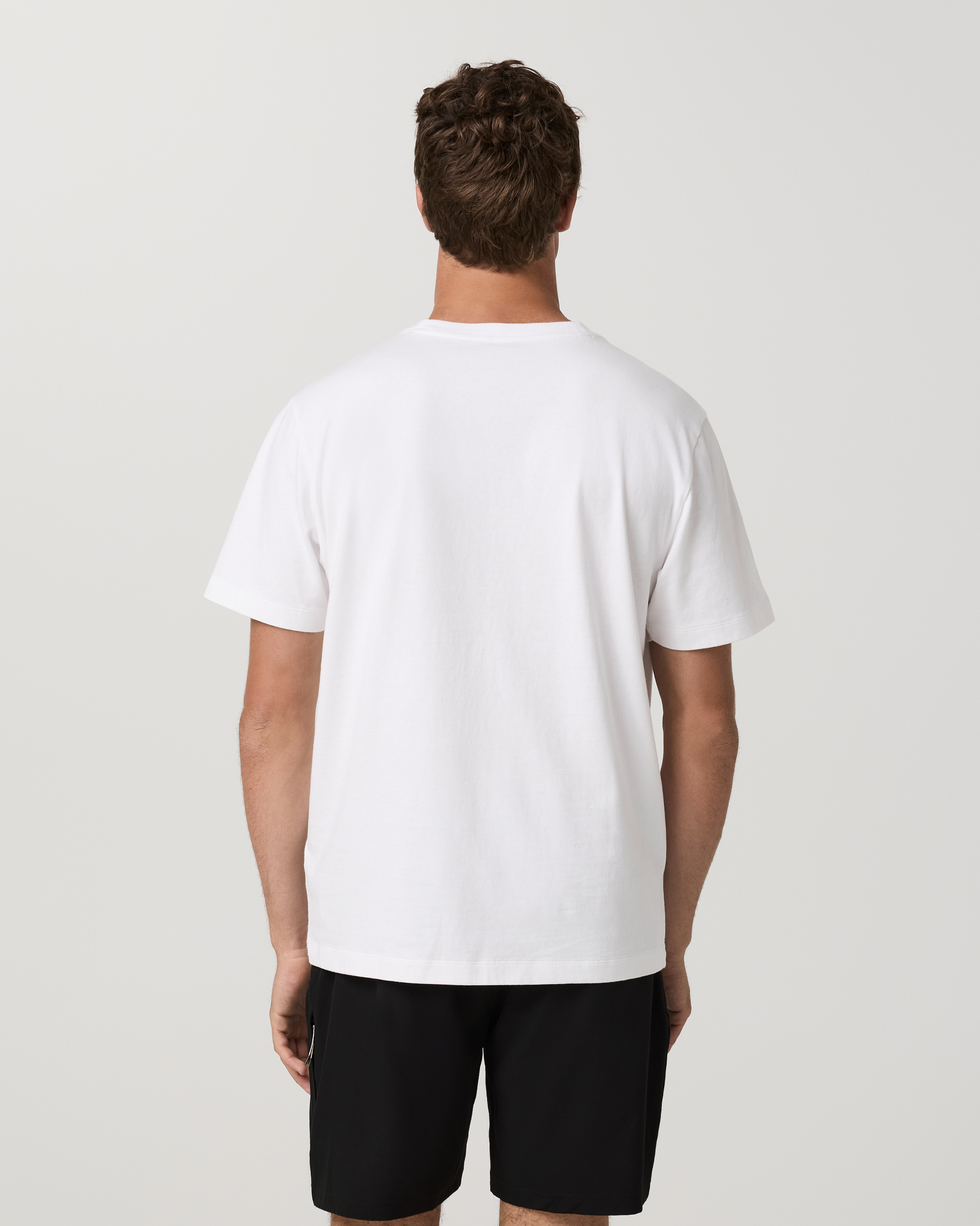 Short Sleeve Heavyweight Cotton Graphic Tee | White Logo Graphic - Image 4
